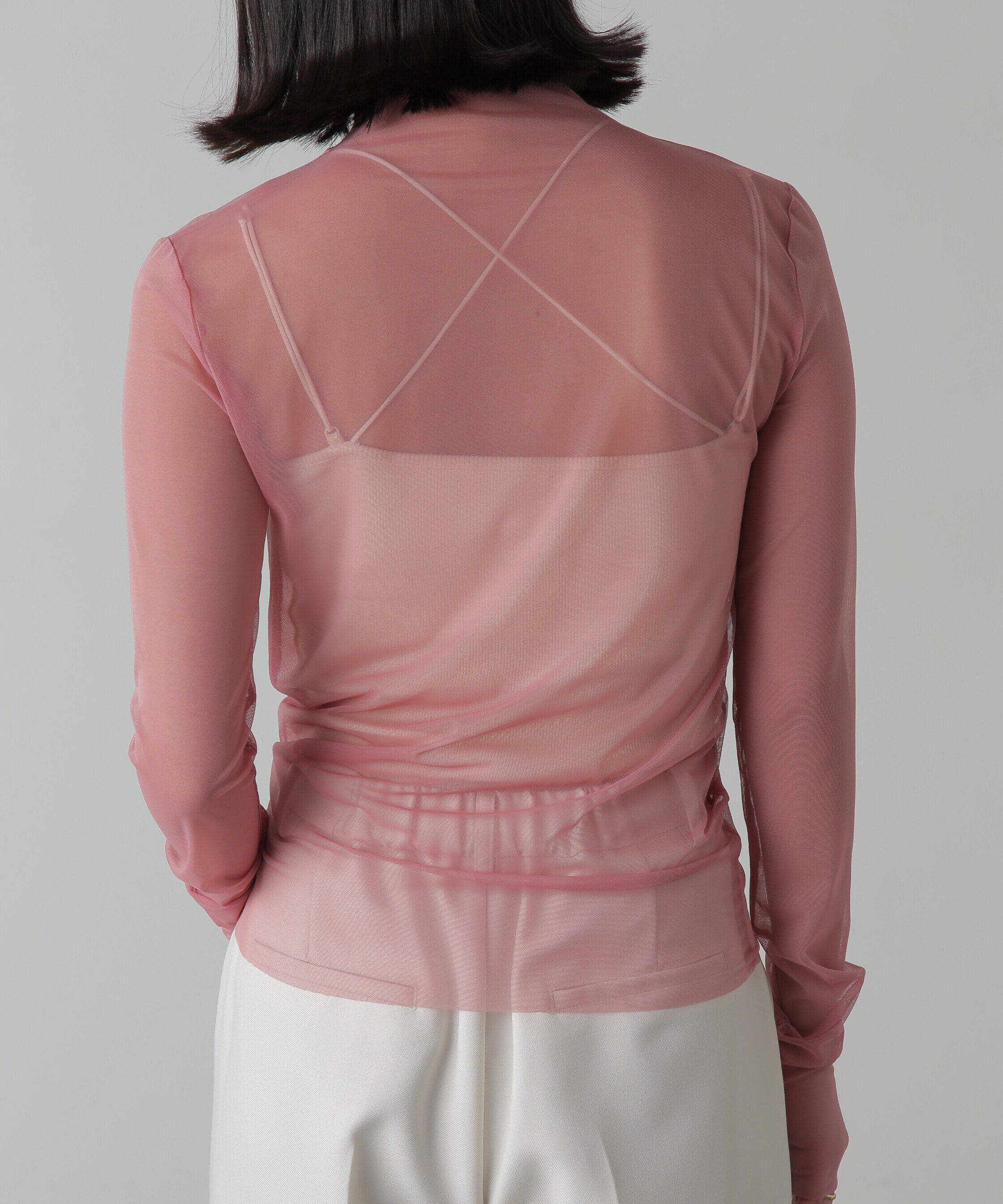  「シースルーハイネックカットソー」|Tシャツ・カットソー|