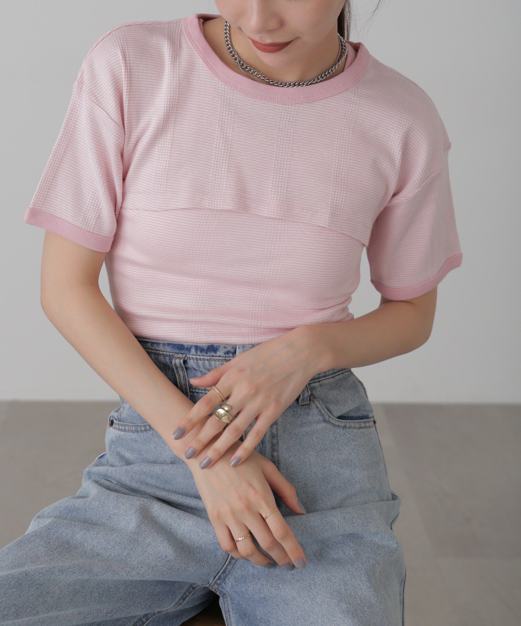  「Miller ショート丈Tシャツ」|Tシャツ・カットソー|