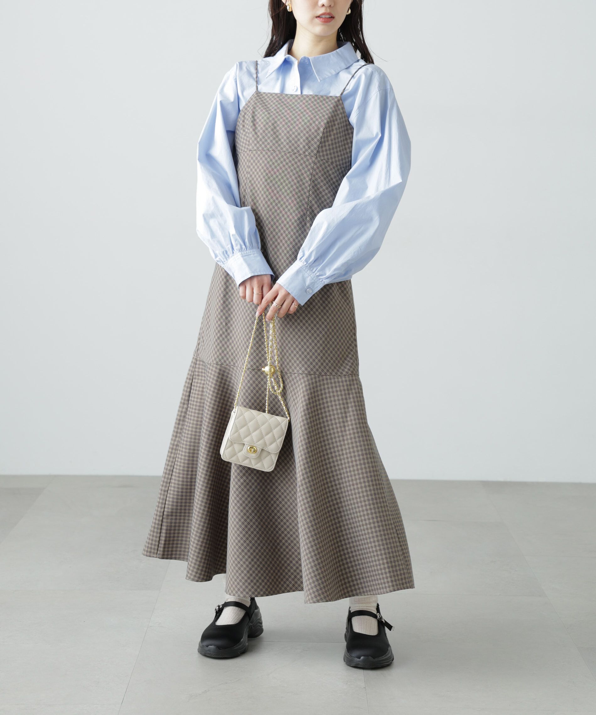  「2ストラップマーメイドキャミワンピース」|ワンピース|