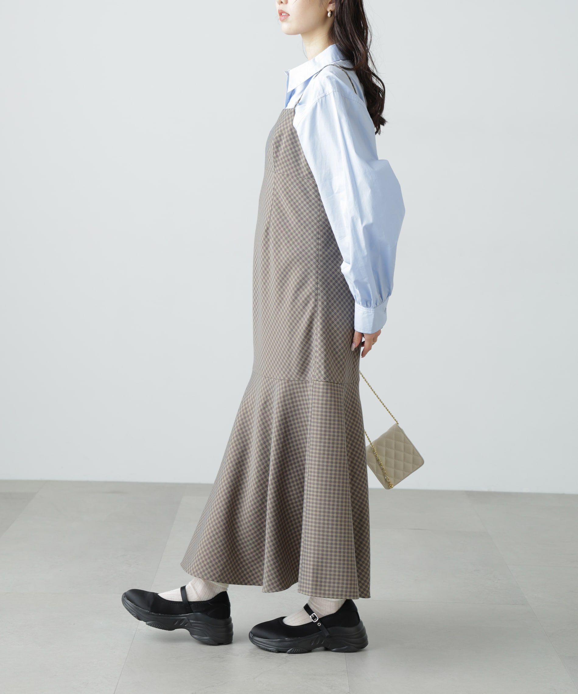  「2ストラップマーメイドキャミワンピース」|ワンピース|