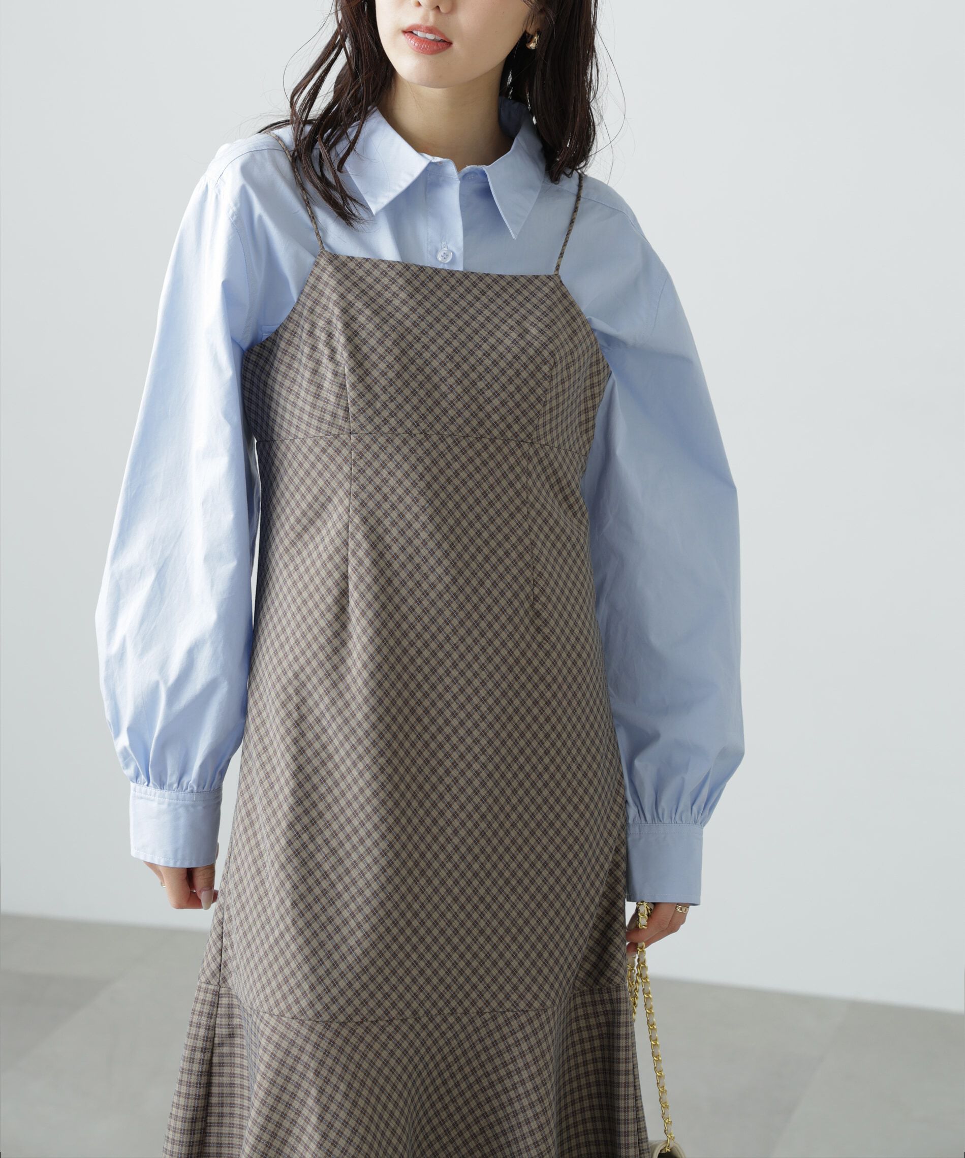  「2ストラップマーメイドキャミワンピース」|ワンピース|