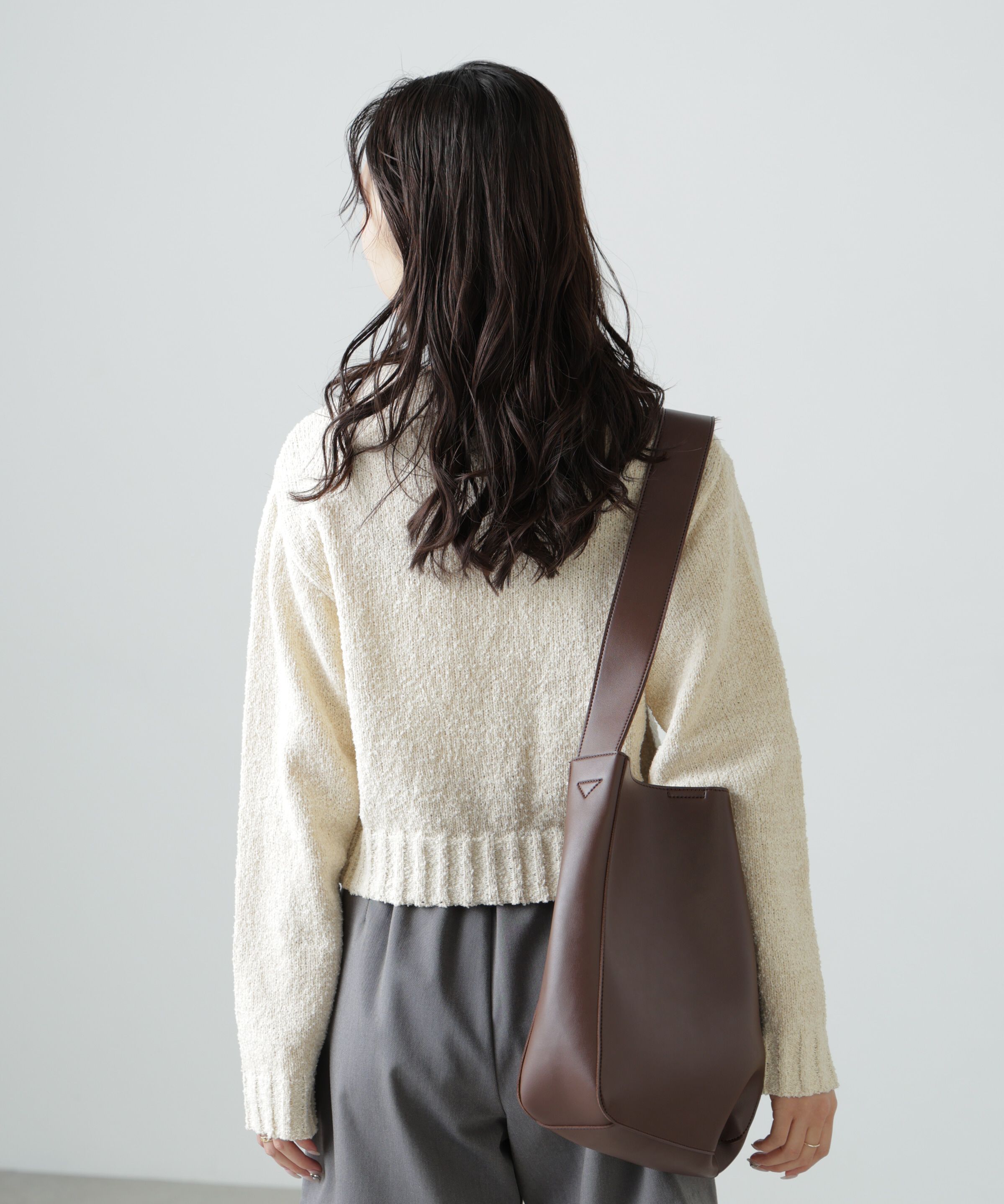  「[WEB限定:ﾌﾞﾗｯｸｶﾗｰのみ]ﾐﾆﾌﾞｰｸﾚﾂｲｰﾄﾞﾗｲｸﾆｯﾄｶ 」|ニット・セーター|