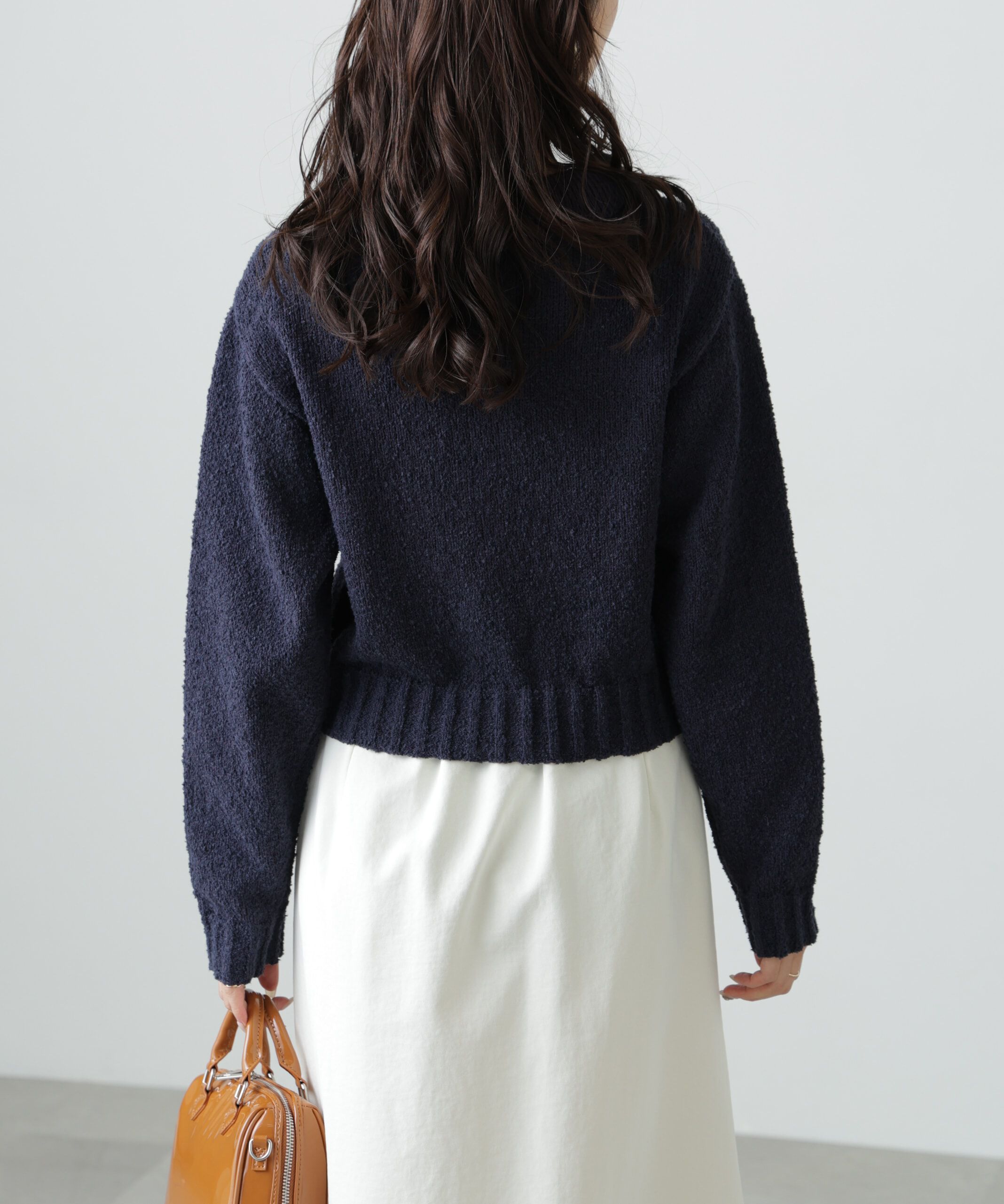  「[WEB限定:ﾌﾞﾗｯｸｶﾗｰのみ]ﾐﾆﾌﾞｰｸﾚﾂｲｰﾄﾞﾗｲｸﾆｯﾄｶ 」|ニット・セーター|