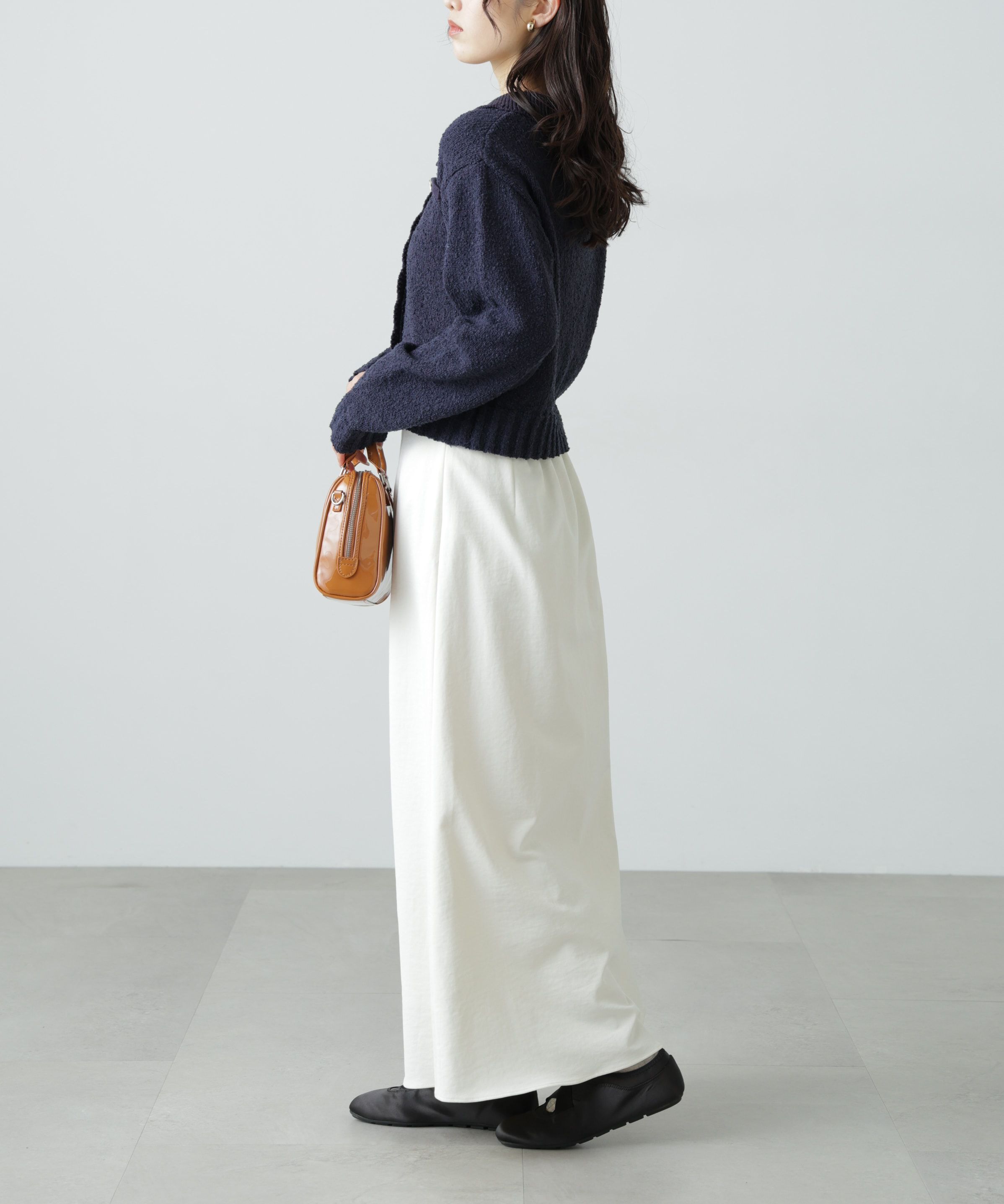  「[WEB限定:ﾌﾞﾗｯｸｶﾗｰのみ]ﾐﾆﾌﾞｰｸﾚﾂｲｰﾄﾞﾗｲｸﾆｯﾄｶ 」|ニット・セーター|