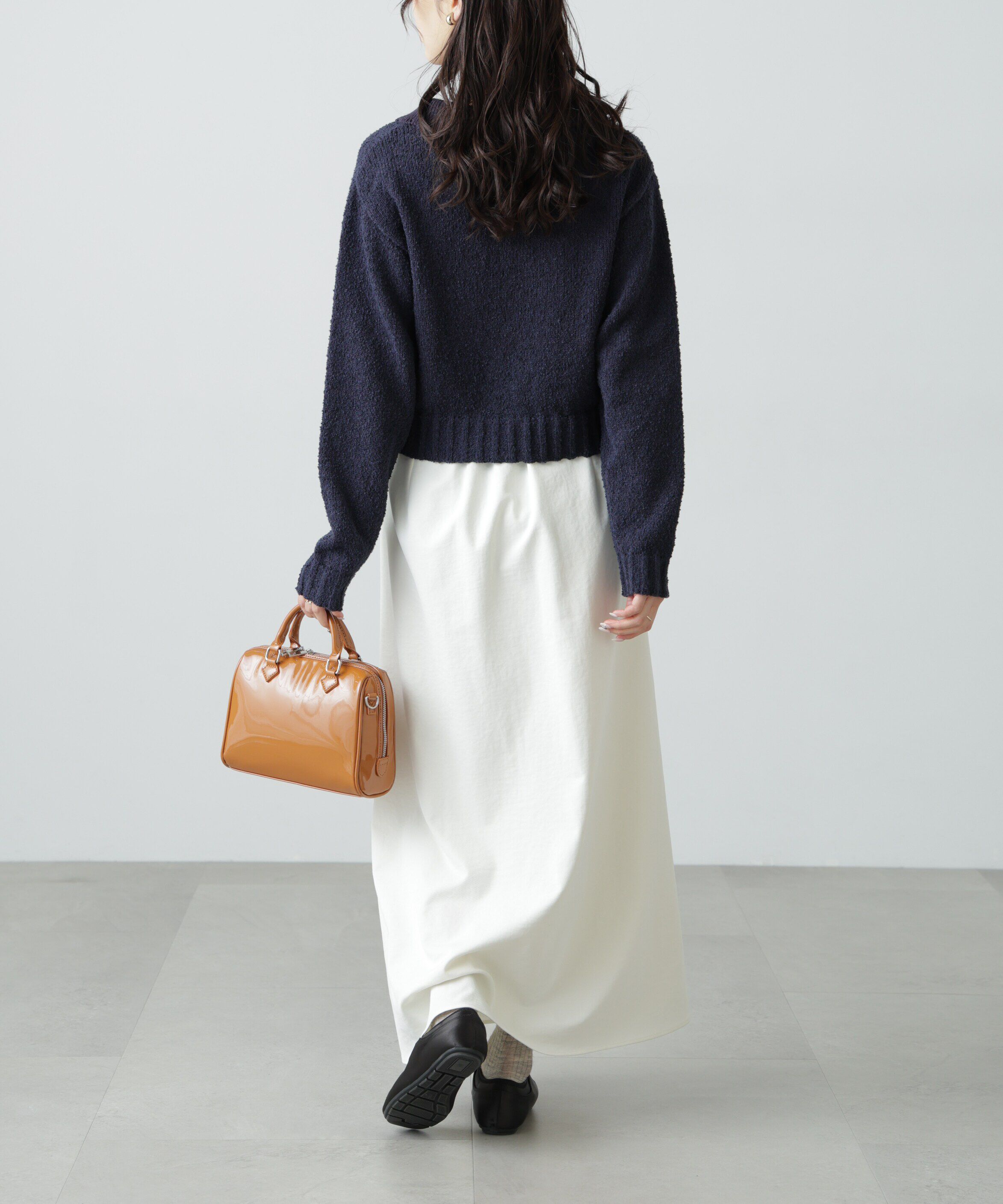  「[WEB限定:ﾌﾞﾗｯｸｶﾗｰのみ]ﾐﾆﾌﾞｰｸﾚﾂｲｰﾄﾞﾗｲｸﾆｯﾄｶ 」|ニット・セーター|