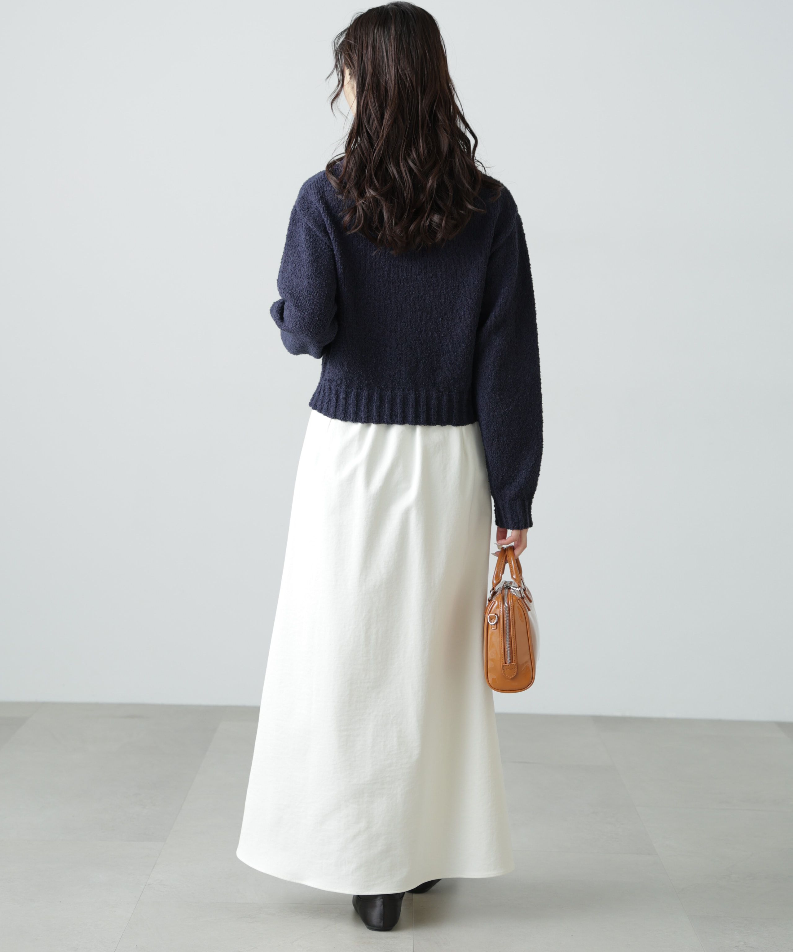  「[WEB限定:ﾌﾞﾗｯｸｶﾗｰのみ]ﾐﾆﾌﾞｰｸﾚﾂｲｰﾄﾞﾗｲｸﾆｯﾄｶ 」|ニット・セーター|