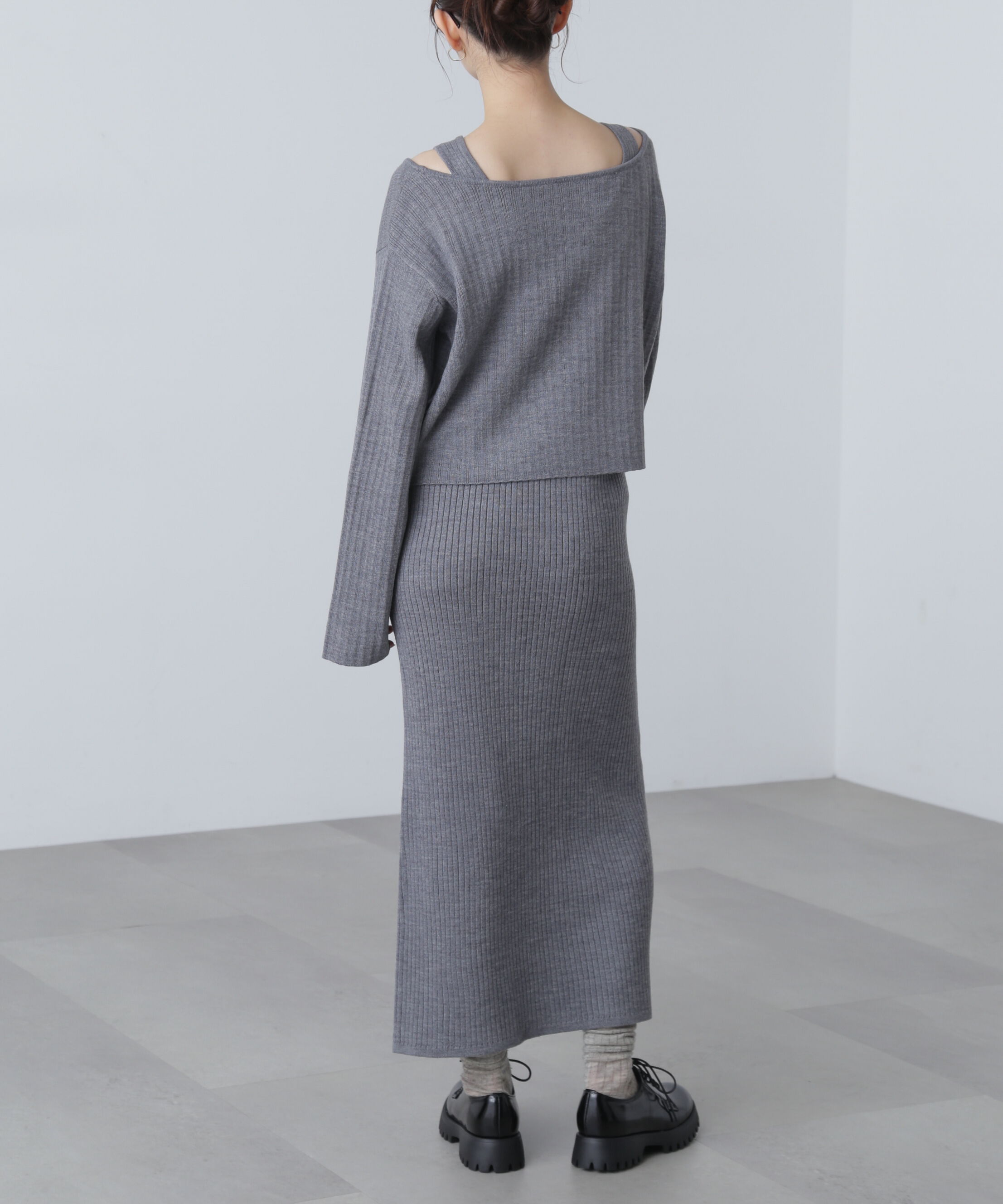  「ドロストリブニットセットアップ」|ワンピース|