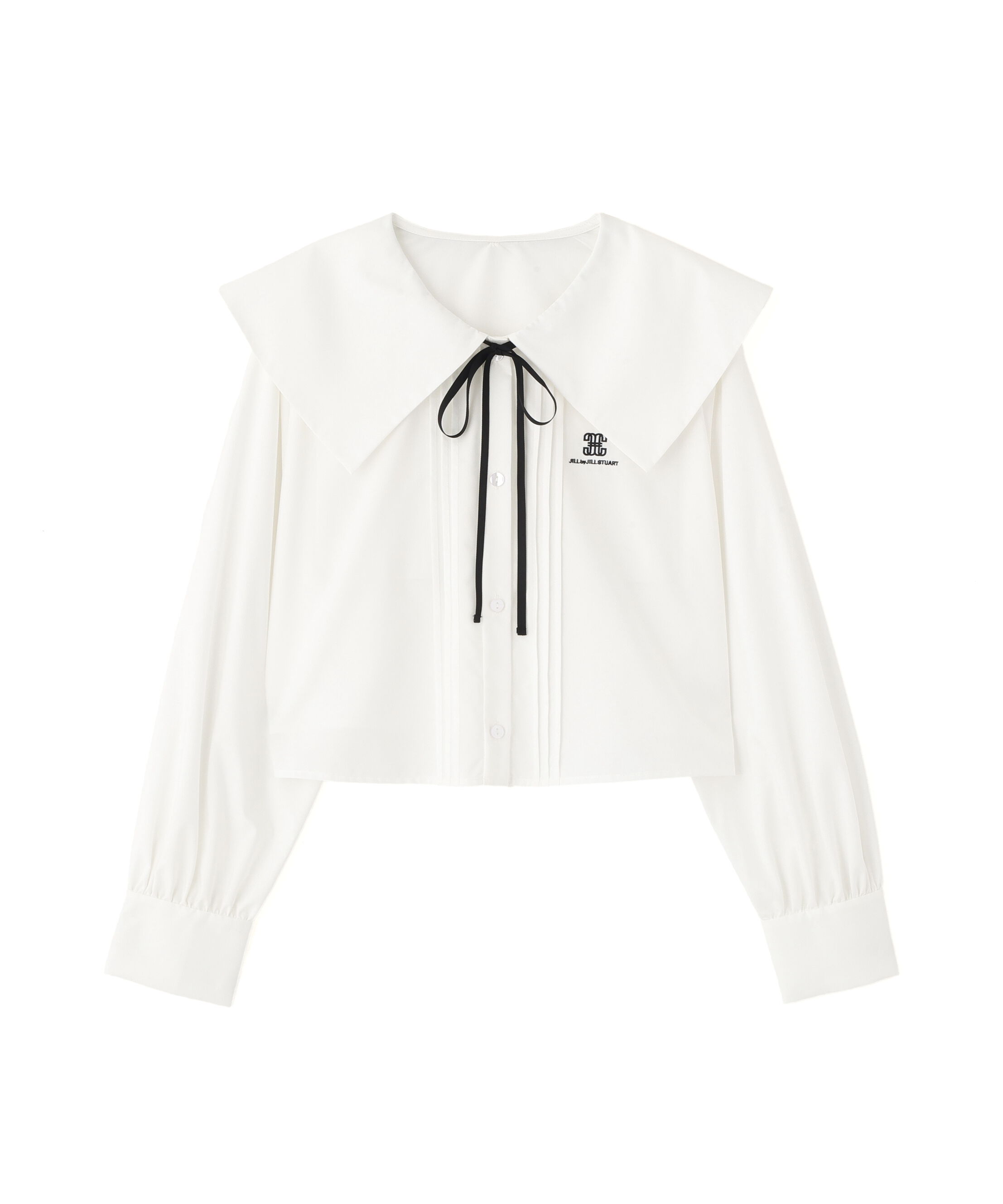  「ビッグカラー短丈ブラウス」|シャツ・ブラウス|