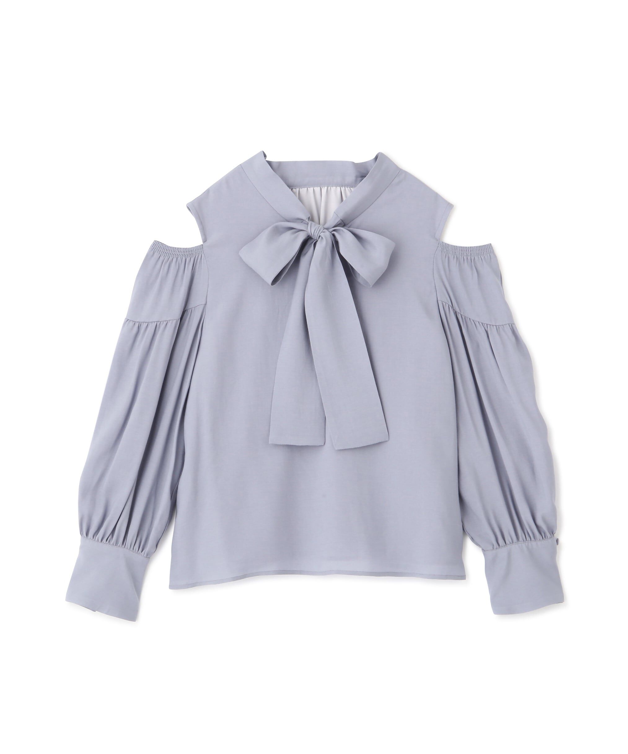 PROPORTION BODY DRESSING「前後2Wayリボンオープンショルダーブラウス」|シャツ・ブラウス|