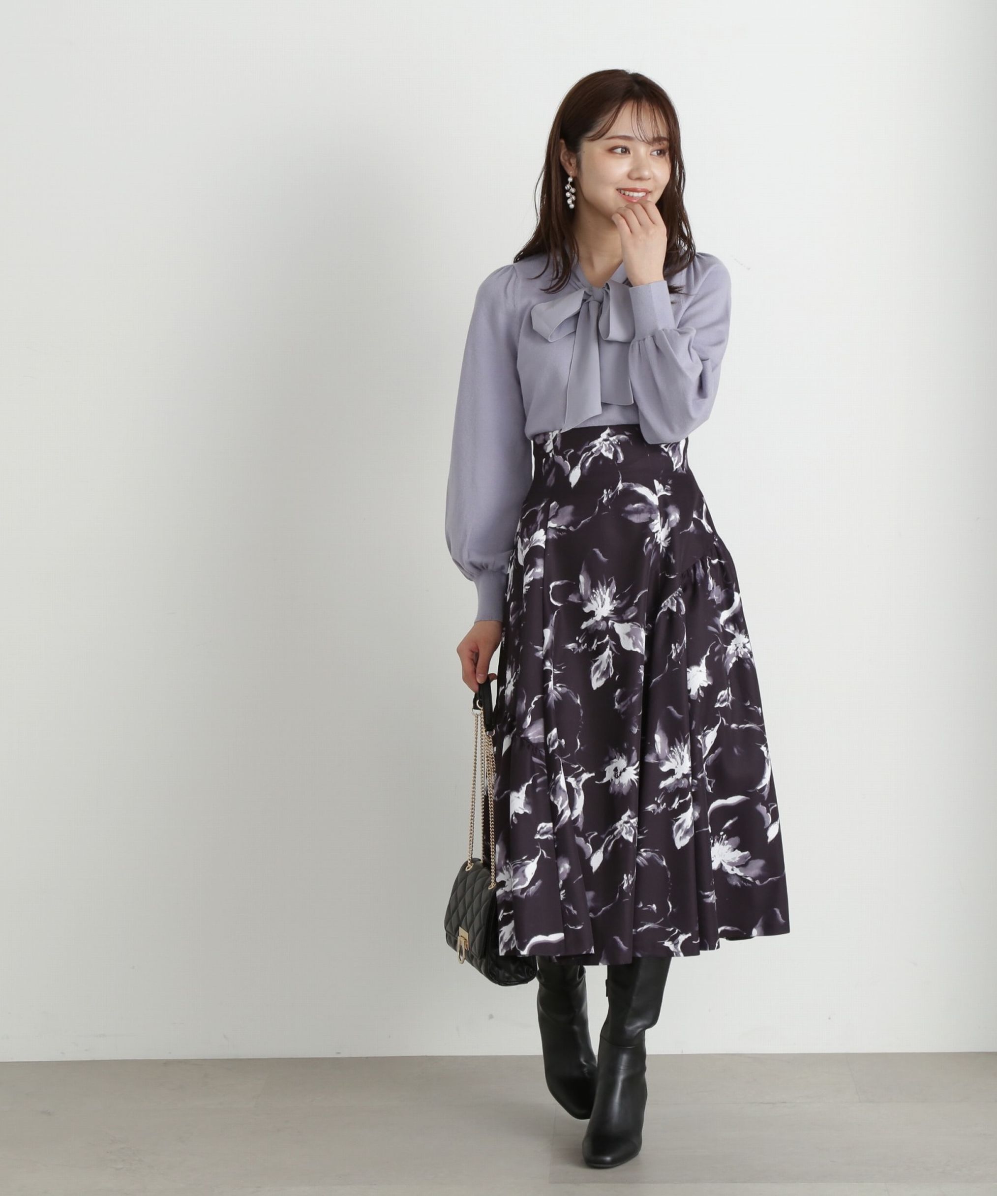 PROPORTION BODY DRESSING「ぼかしフラワースカート」|スカート|