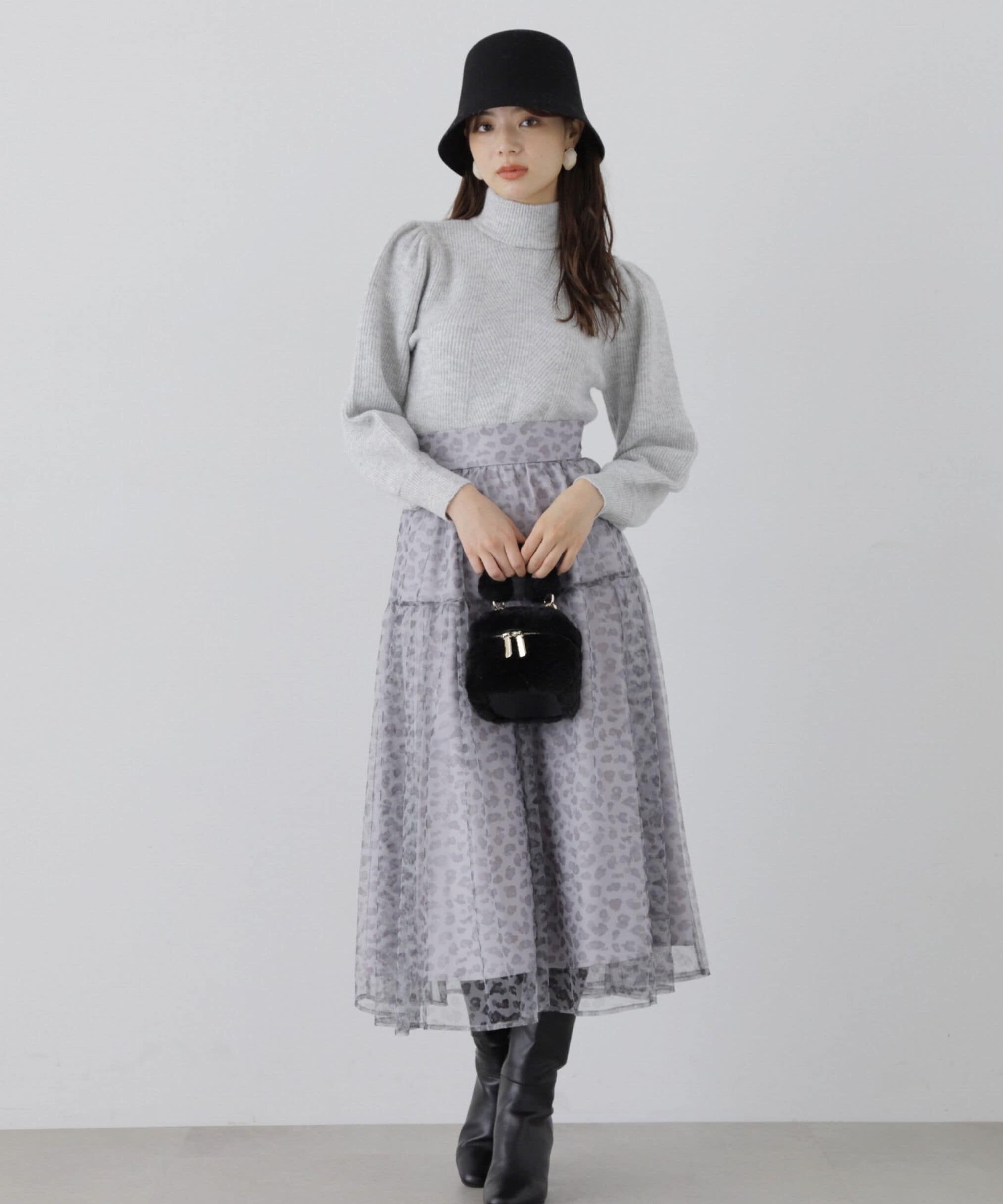 PROPORTION BODY DRESSING「チュールレオパードスカート」|スカート|