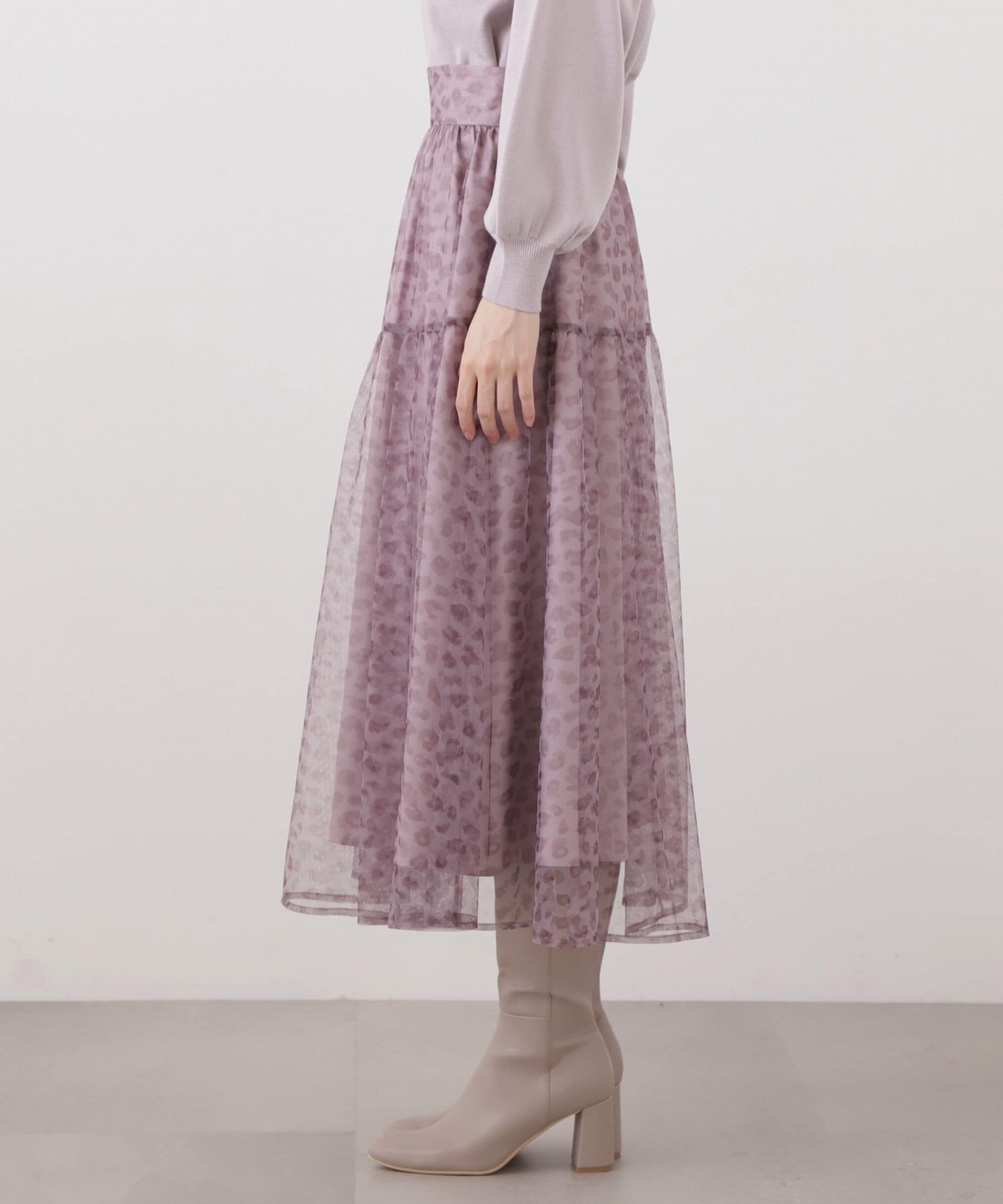 PROPORTION BODY DRESSING「チュールレオパードスカート」|スカート|
