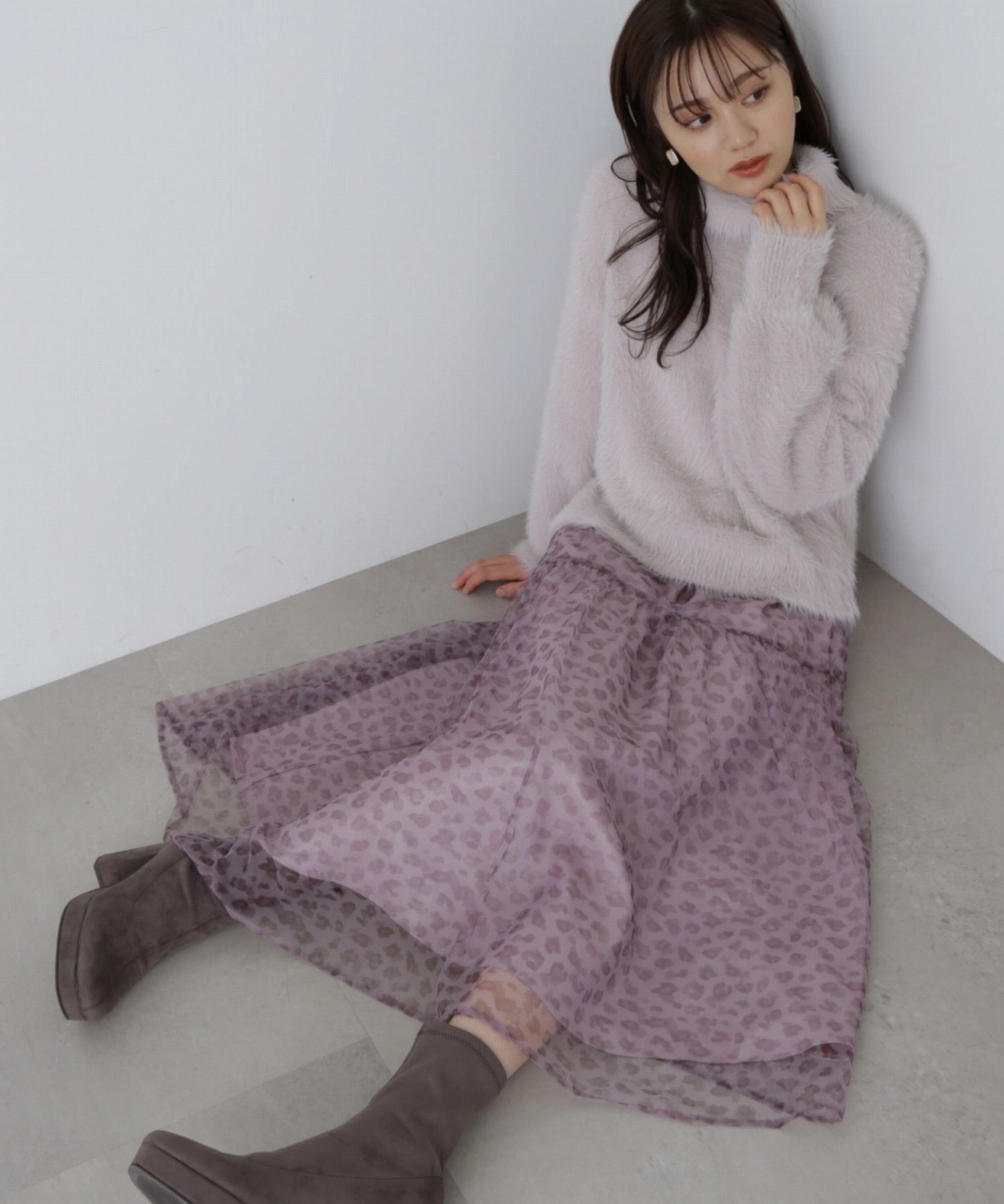 PROPORTION BODY DRESSING「チュールレオパードスカート」|スカート|