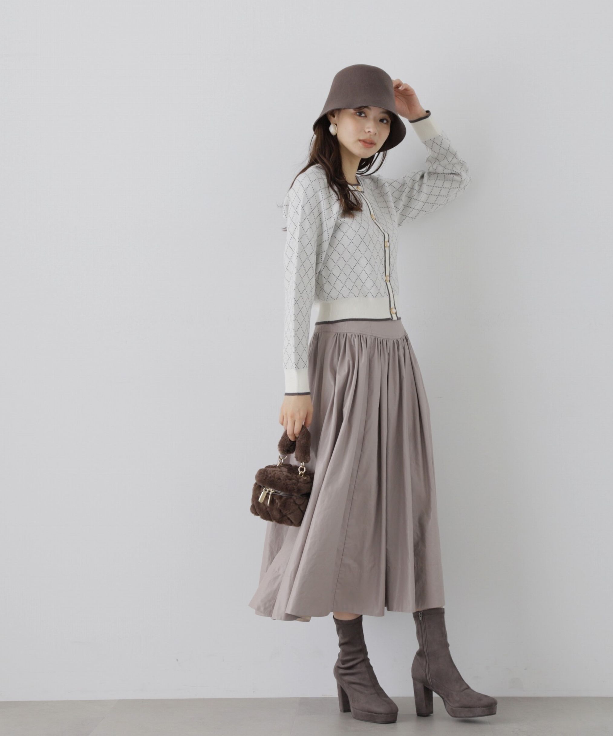 PROPORTION BODY DRESSING「コルセットデザインタフタスカート」|スカート|