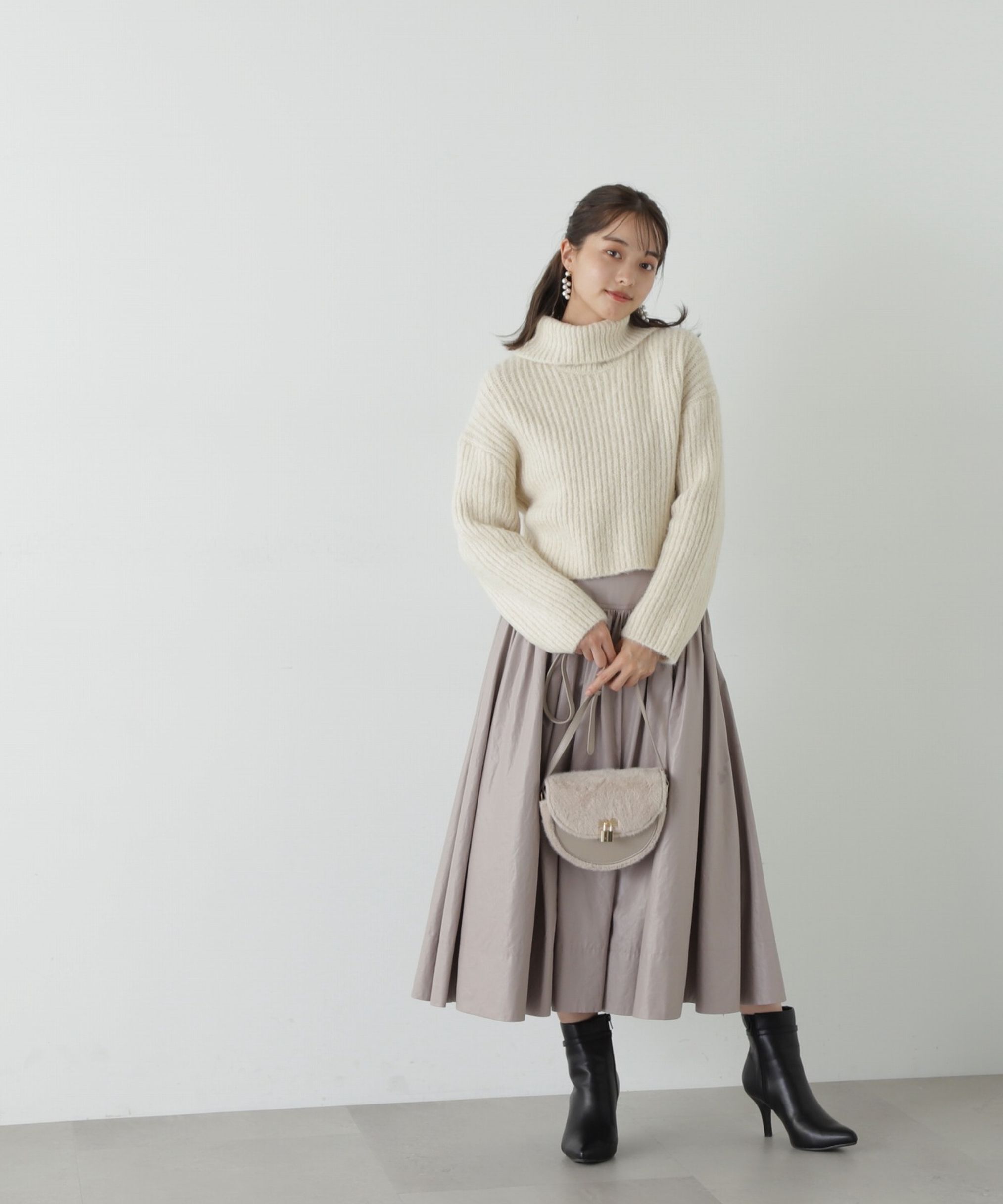 PROPORTION BODY DRESSING「コルセットデザインタフタスカート」|スカート|