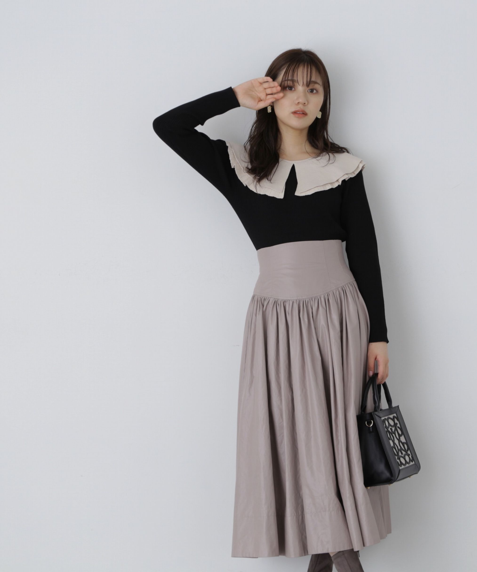 PROPORTION BODY DRESSING「コルセットデザインタフタスカート」|スカート|