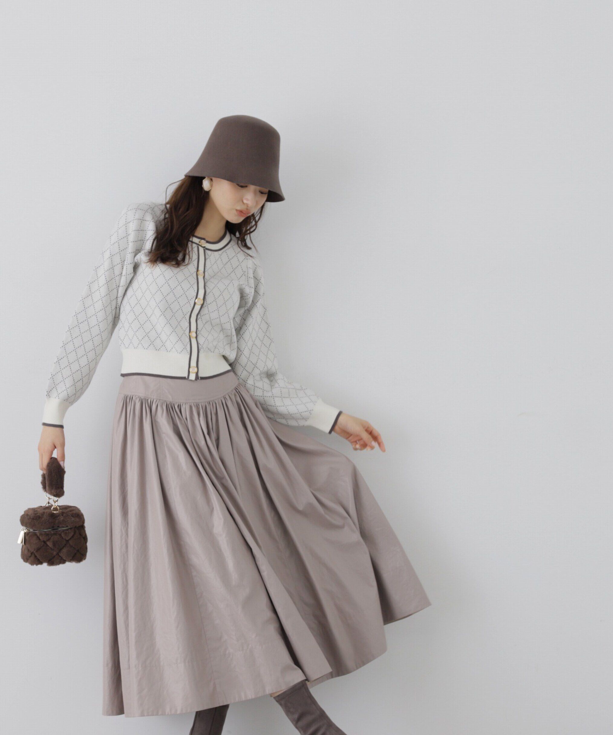 PROPORTION BODY DRESSING「コルセットデザインタフタスカート」|スカート|