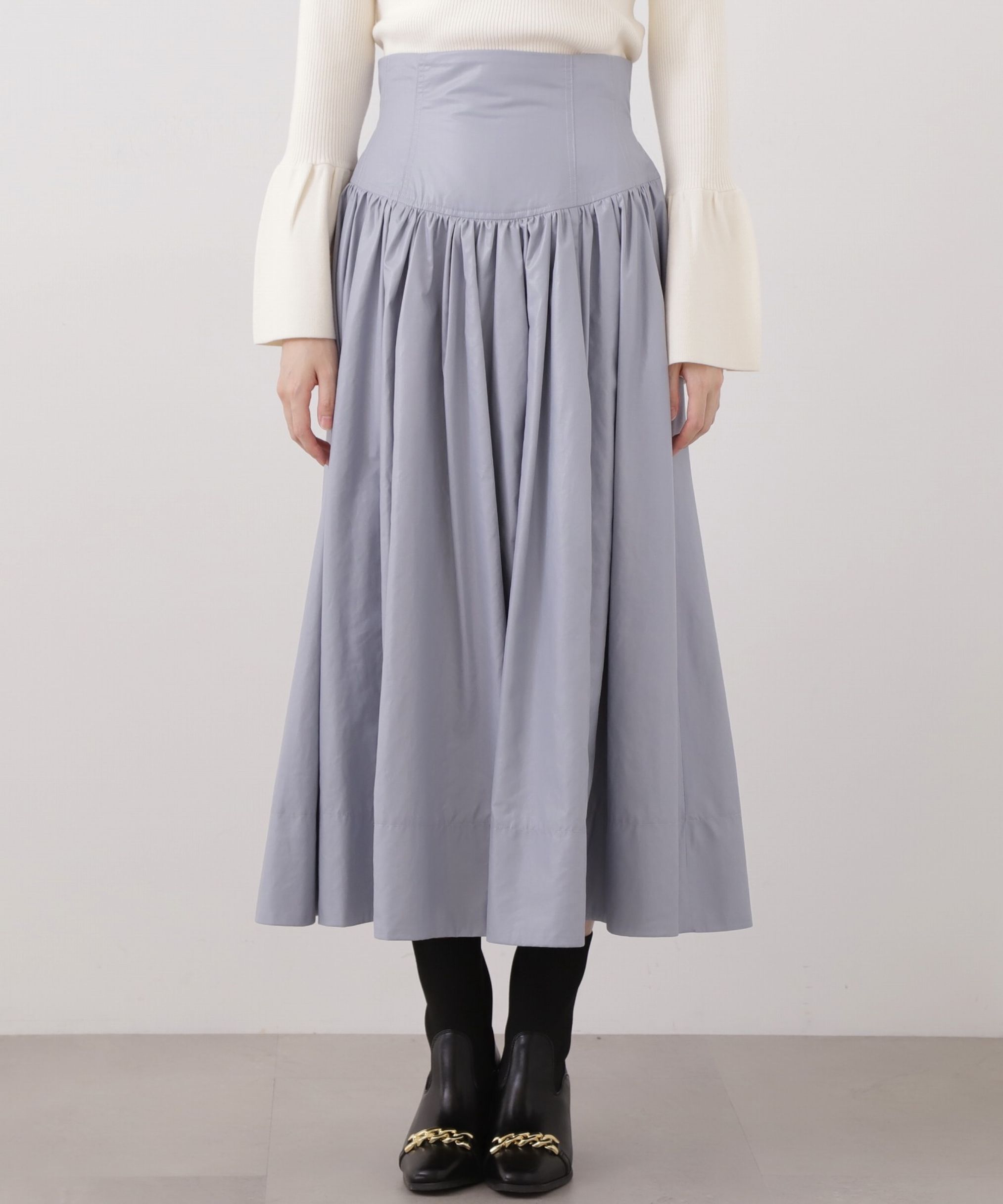 PROPORTION BODY DRESSING「コルセットデザインタフタスカート」|スカート|