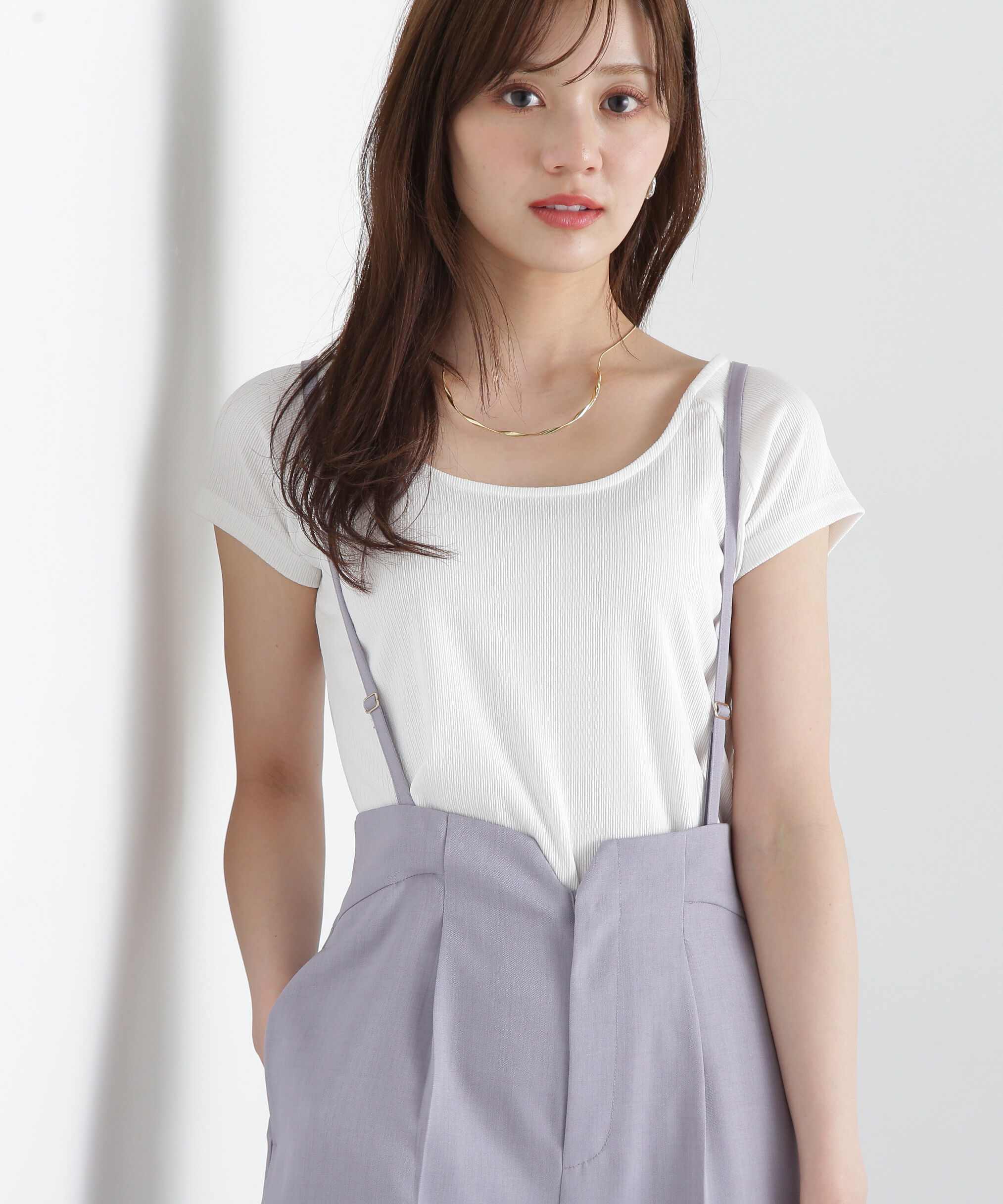 PROPORTION BODY DRESSING「前後2wayデコルテカットソー」|Tシャツ・カットソー|