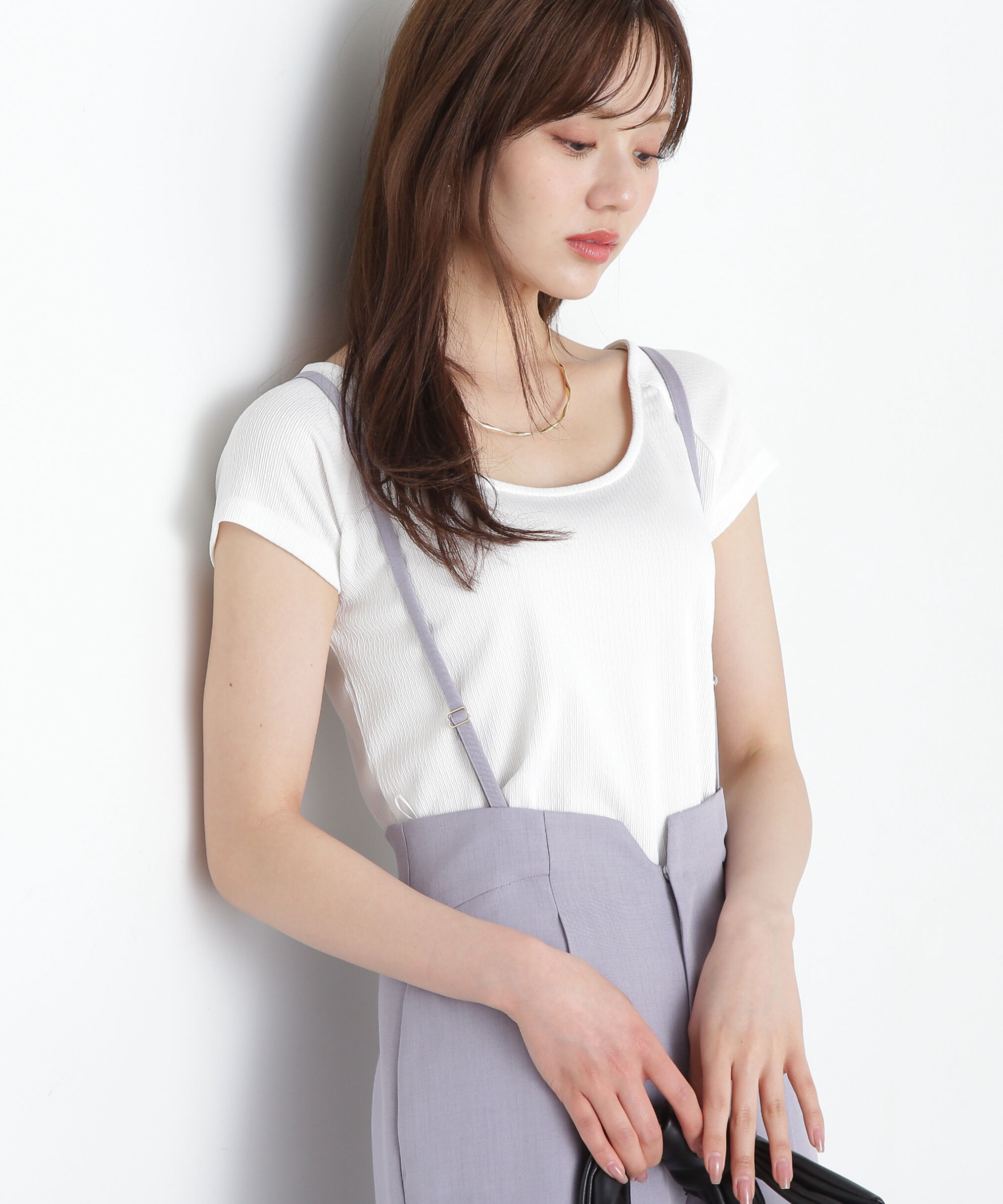 PROPORTION BODY DRESSING「前後2wayデコルテカットソー」|Tシャツ・カットソー|