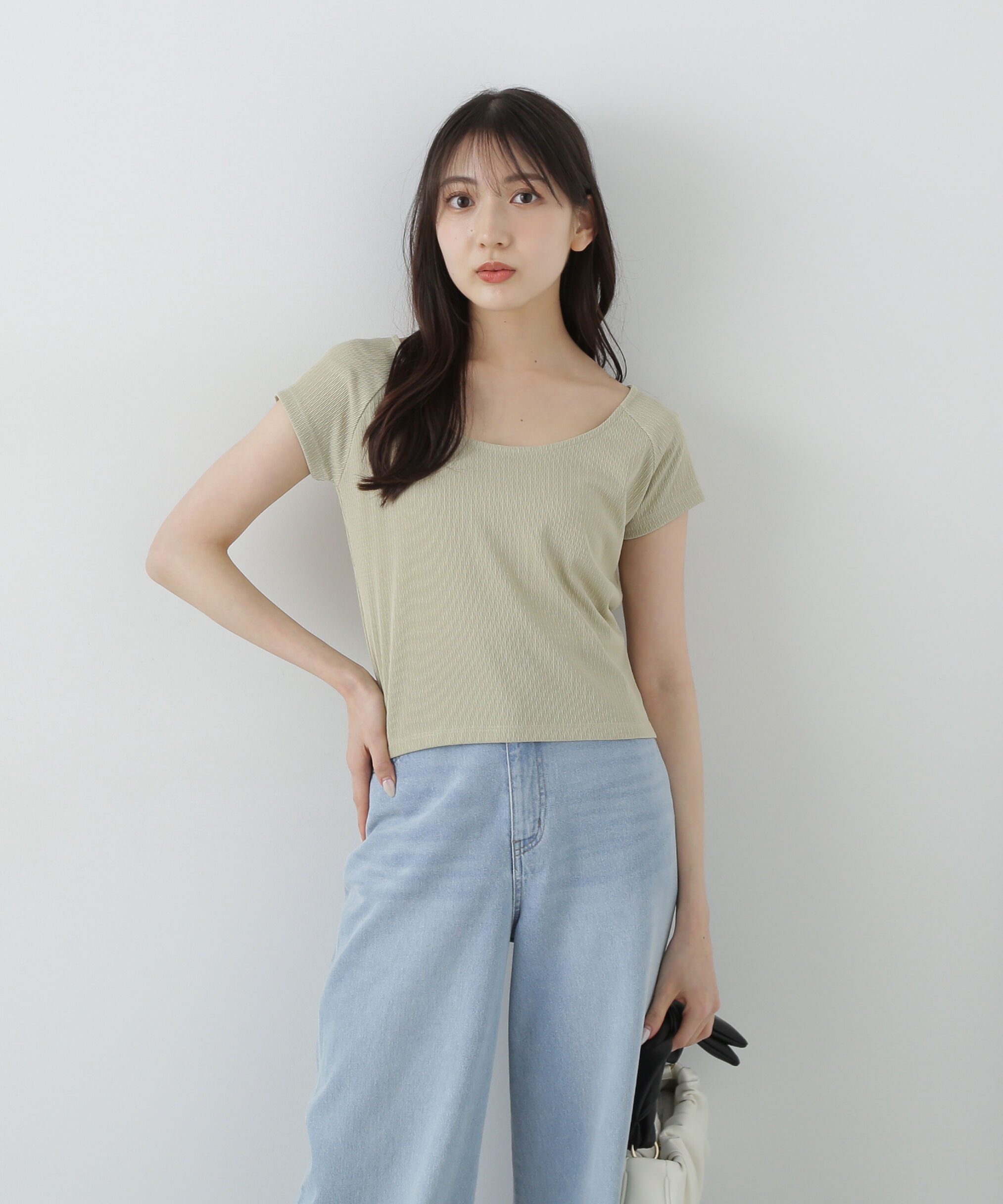 PROPORTION BODY DRESSING「前後2wayデコルテカットソー」|Tシャツ・カットソー|