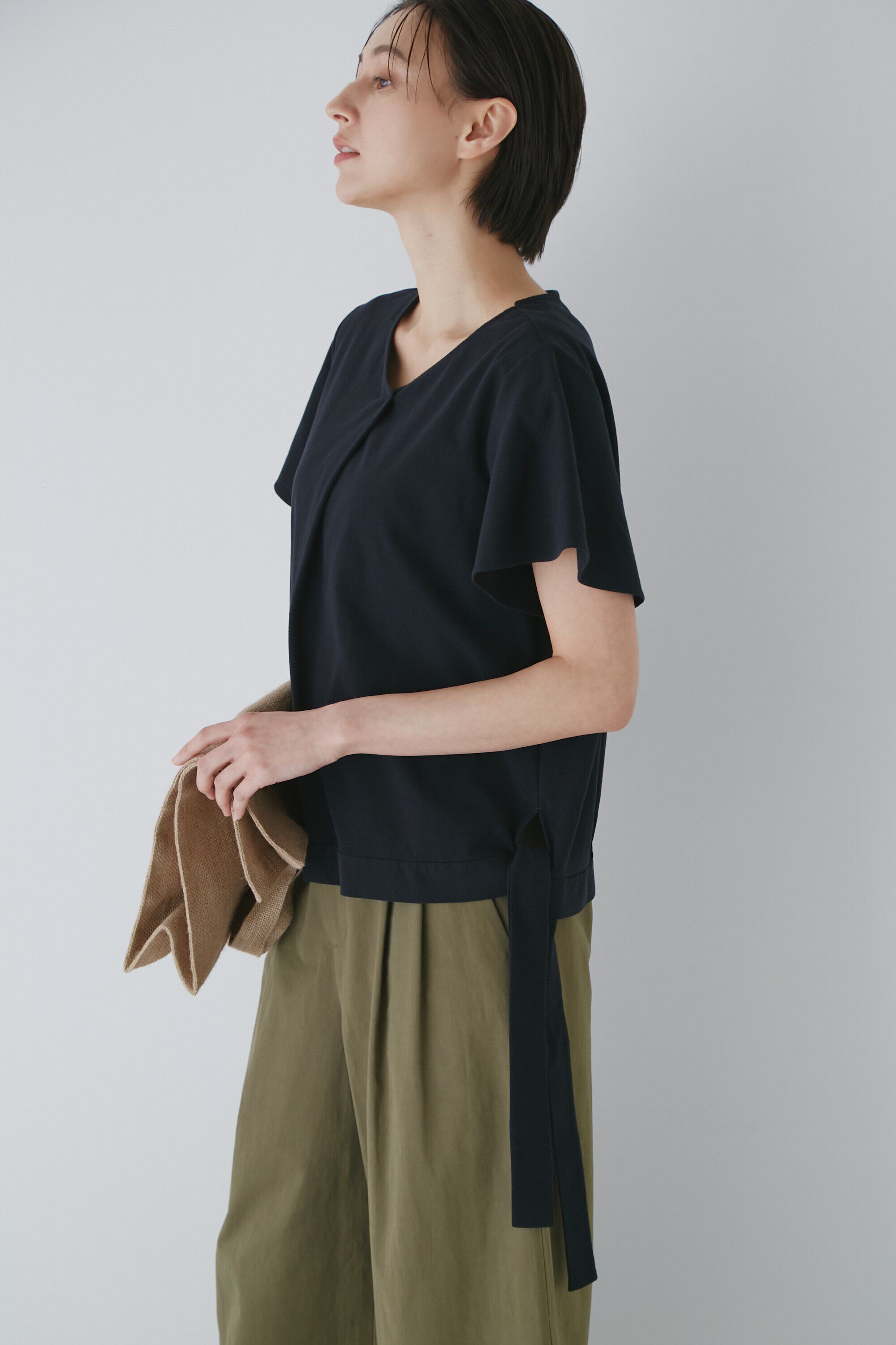  「◆コットンアムンゼンカットソー」|Tシャツ・カットソー|ネイビー