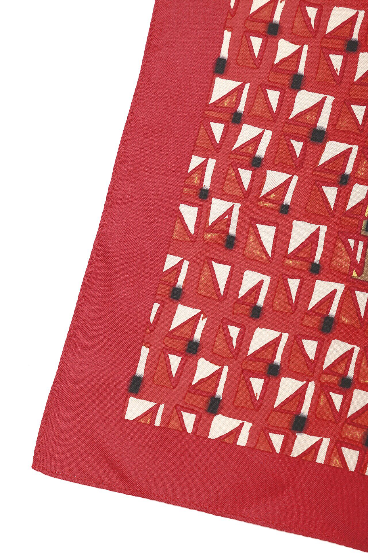  「◆幾何プリントシルクスカーフ」|バンダナ・スカーフ|