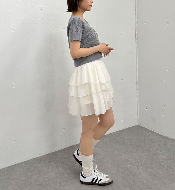 archives「金釦ハリヌキケーブルニットカーディガン」|カーディガン|