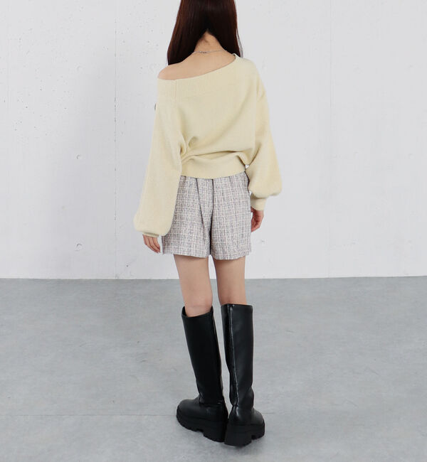 archives「ラメマシュマロオフショルニットプルオーバー」|ニット・セーター|