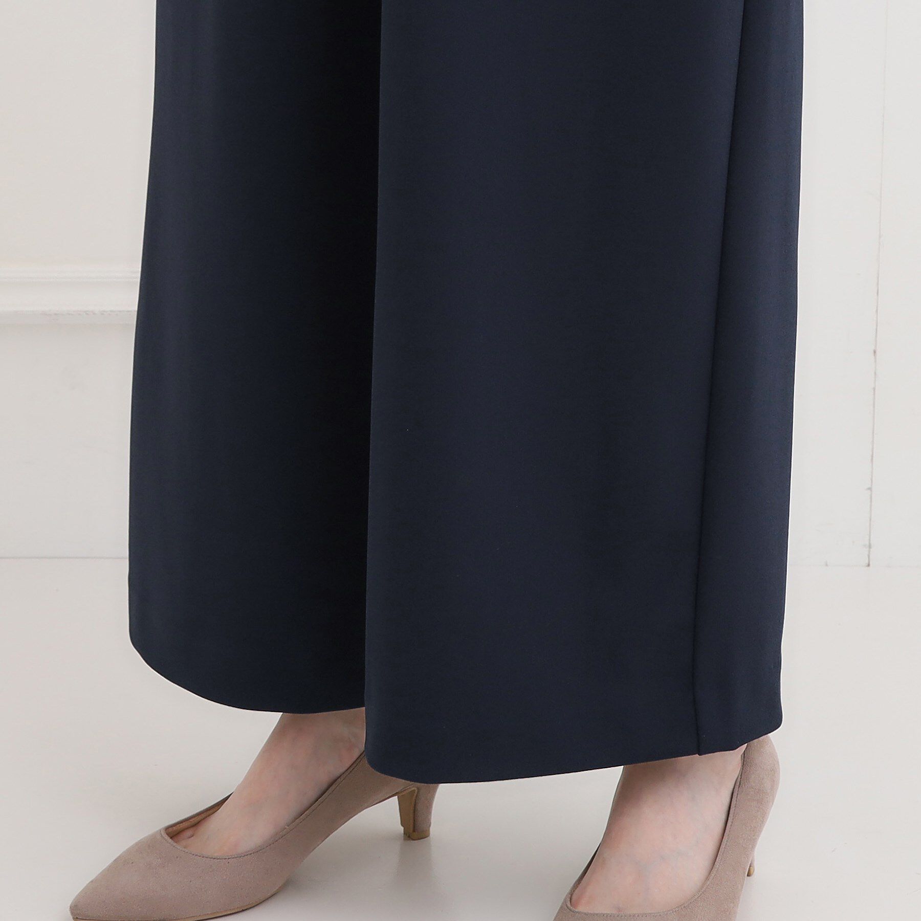 SHOO･LA･RUE「【洗濯機可/イージーケア/ストレッチ】きちんと楽に。カットジョーゼットワイドパンツ」|その他|