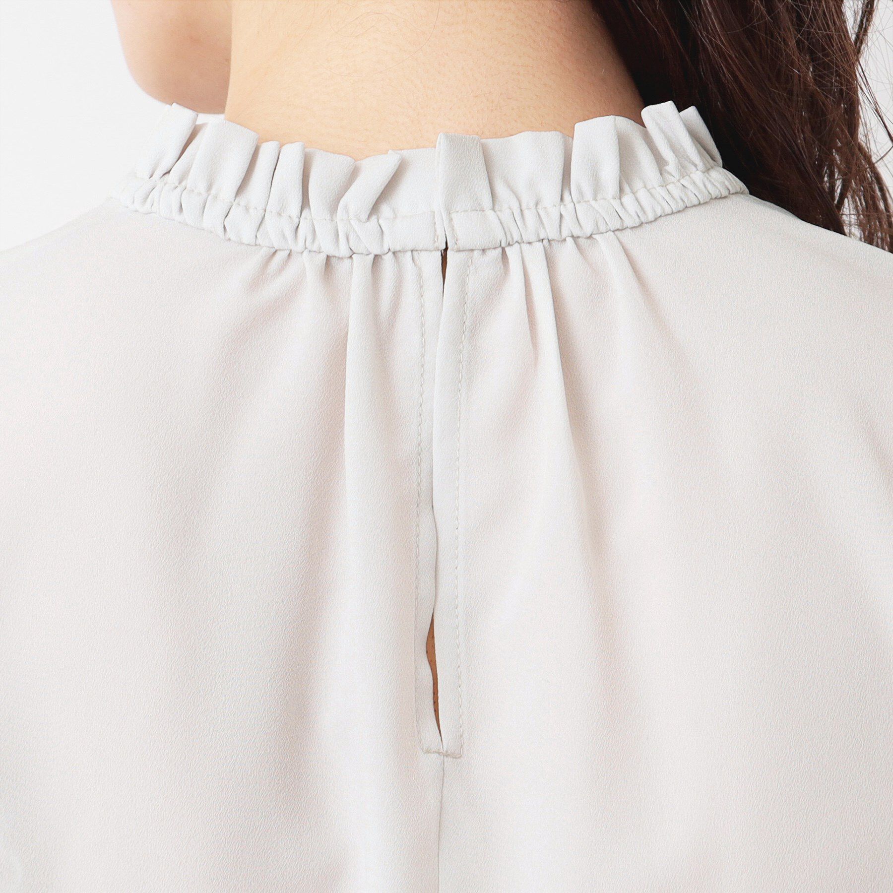 Dessin「【入卒/セレモニー/洗える】フリルネックブラウス」|シャツ・ブラウス|