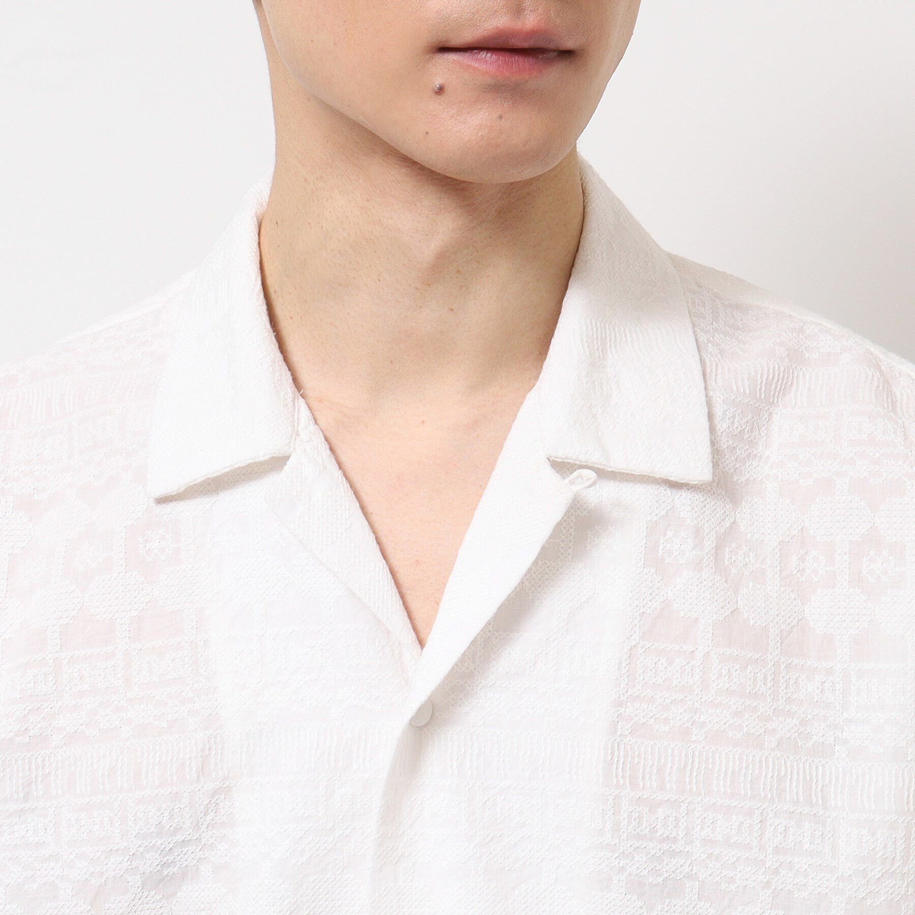 Dessin「【インド刺繍・セットアップ可能・洗える】刺繍柄シャツ」|シャツ・ブラウス|