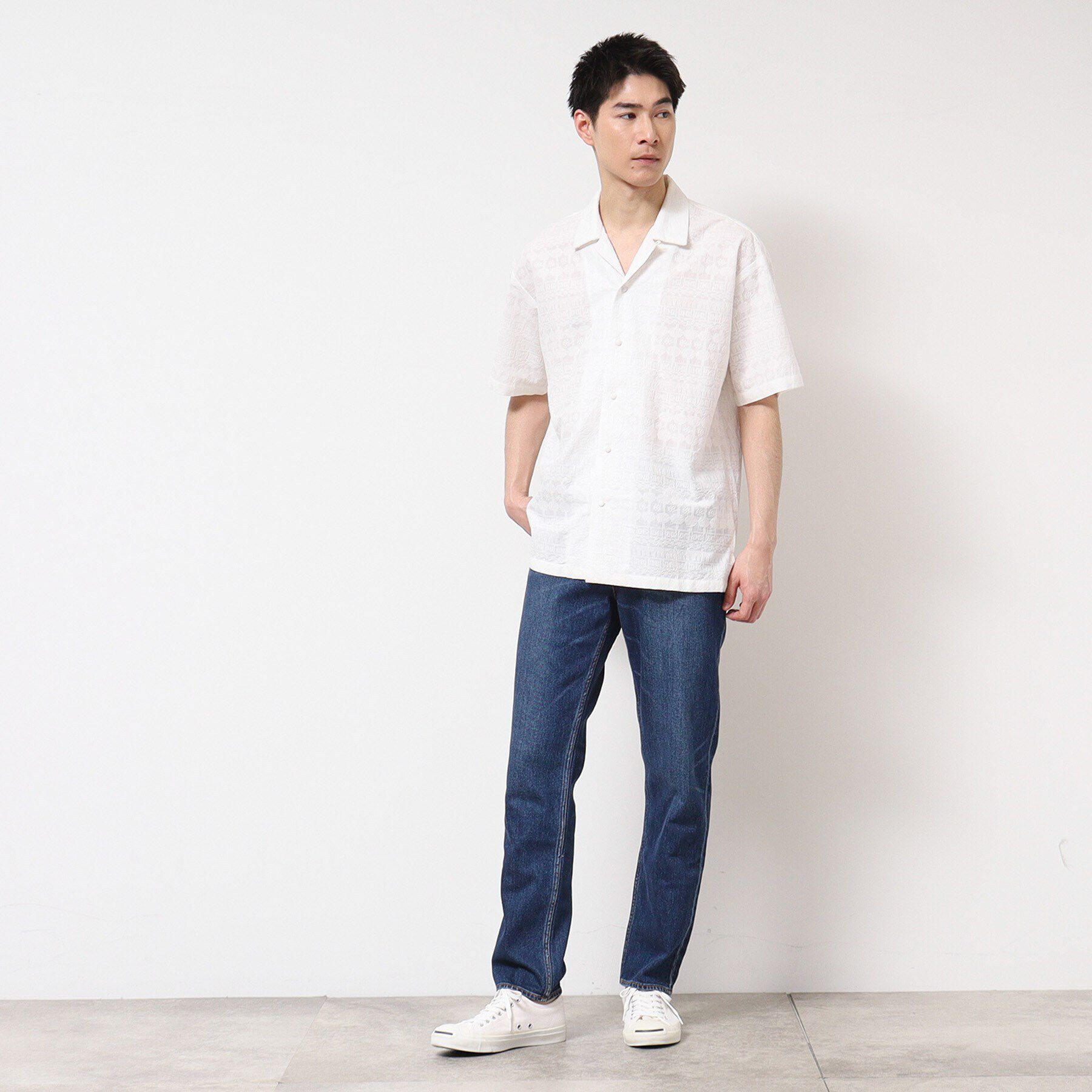 Dessin「【インド刺繍・セットアップ可能・洗える】刺繍柄シャツ」|シャツ・ブラウス|