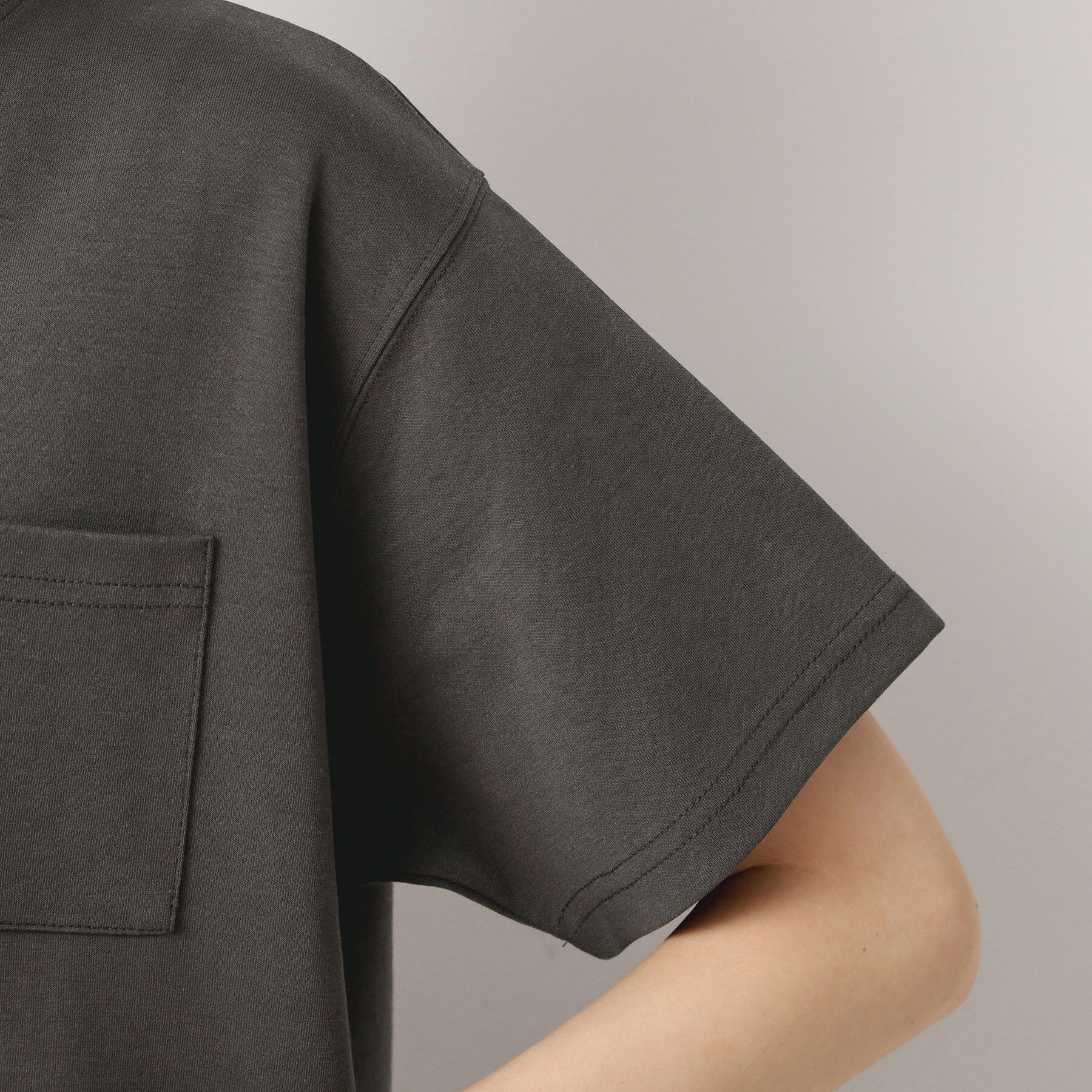 Dessin「【洗える】ヘンリーネックジャージワンピース」|ワンピース|