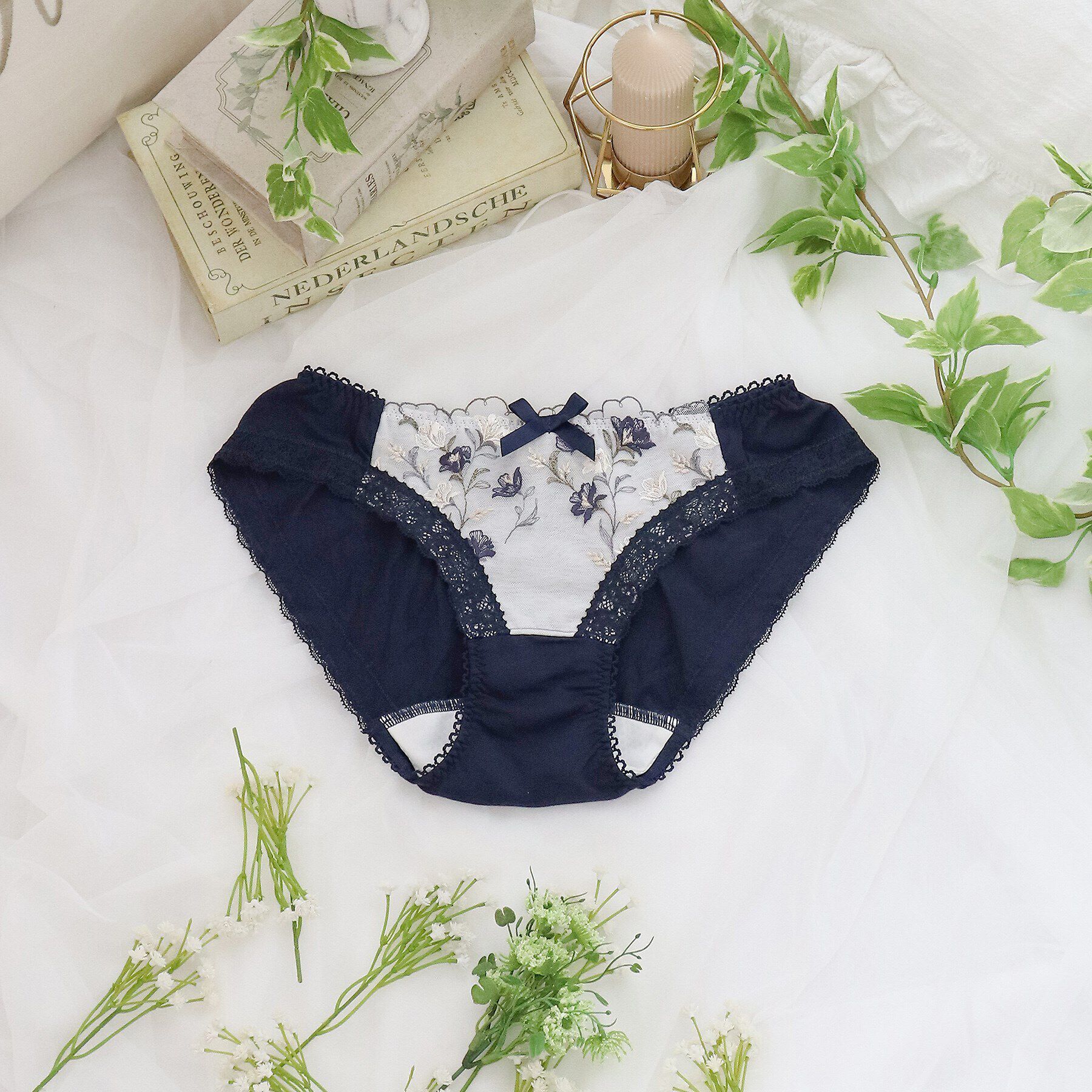 Risa Magli「リュカ サニタリーショーツ」|インナー|ネイビー(094)