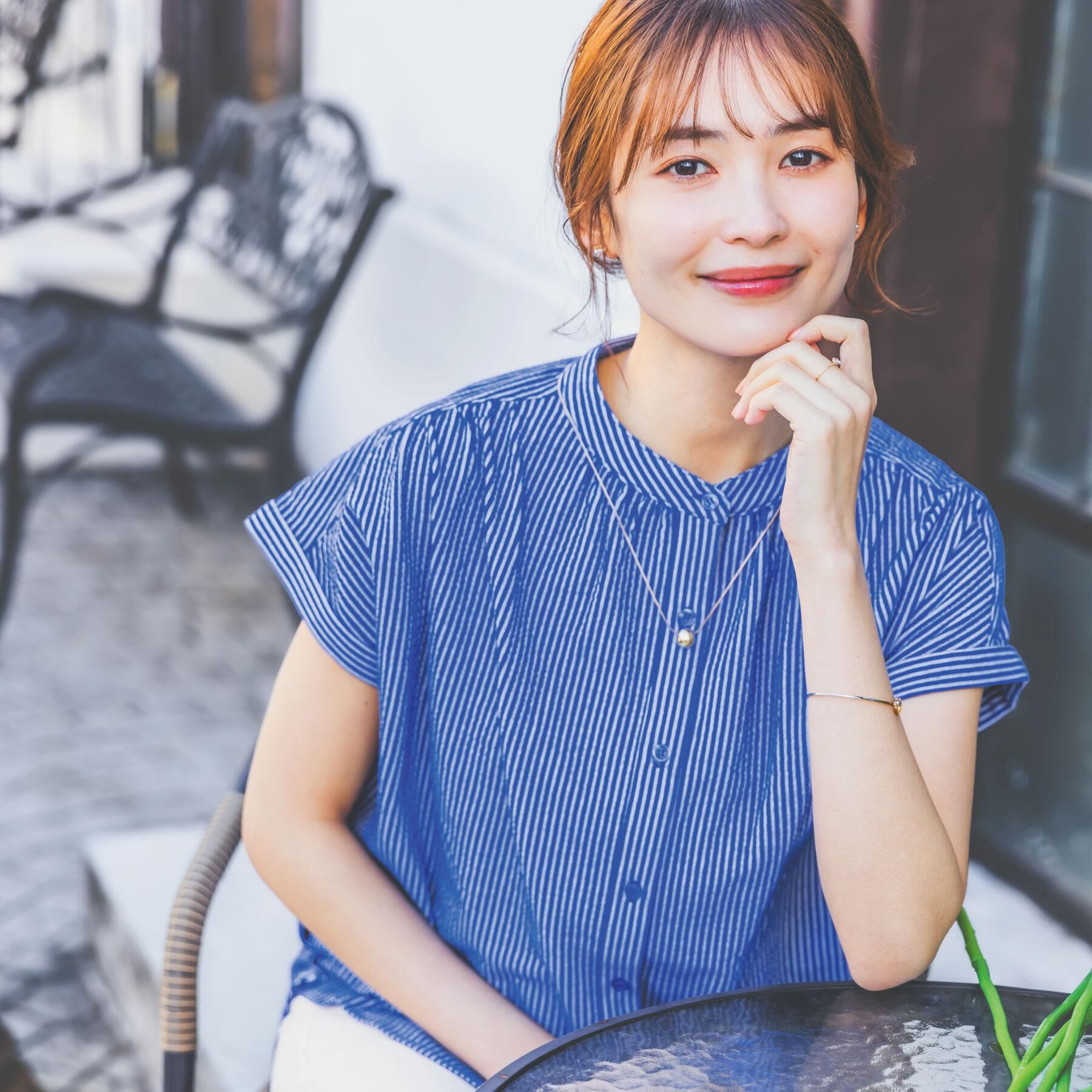 ITS&rsquo;DEMO「【洗濯機OK／洗濯後しわになりにくい】カットサッカー前開きプルオーバー」|シャツ・ブラウス|