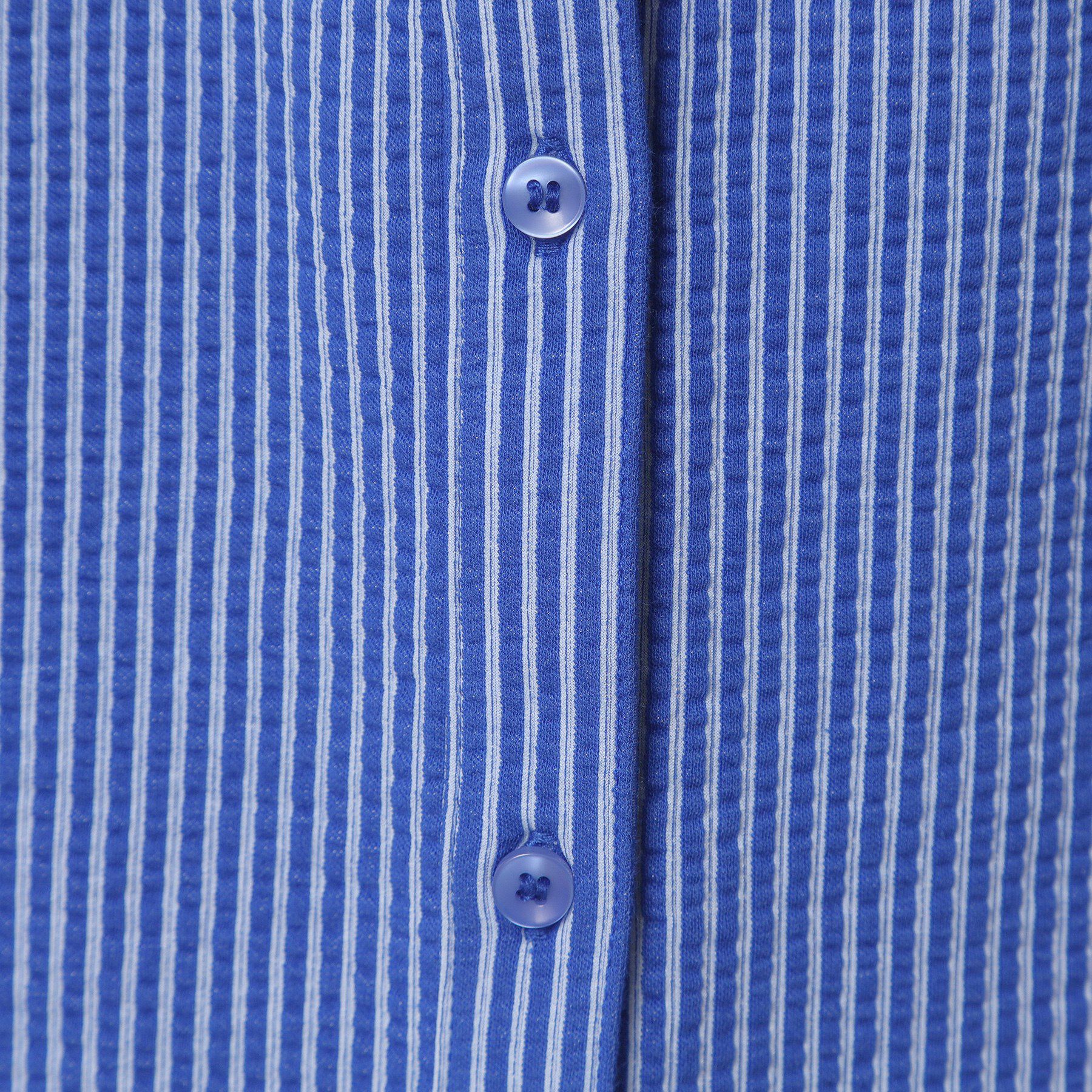 ITS&rsquo;DEMO「【洗濯機OK／洗濯後しわになりにくい】カットサッカー前開きプルオーバー」|シャツ・ブラウス|