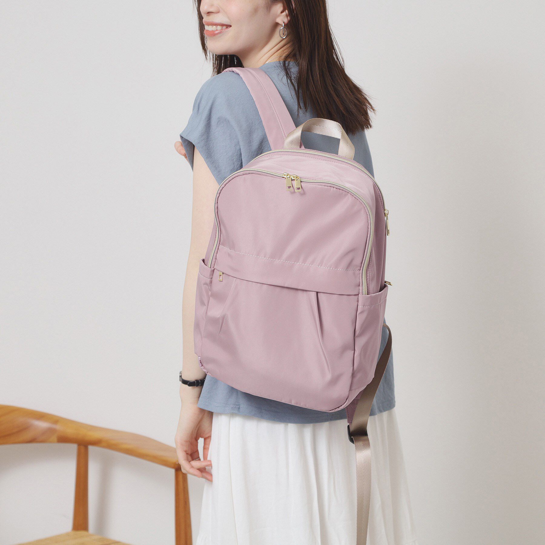 ITS&rsquo;DEMO「【A4対応／9ポケット】両面撥水リュック」|リュック|