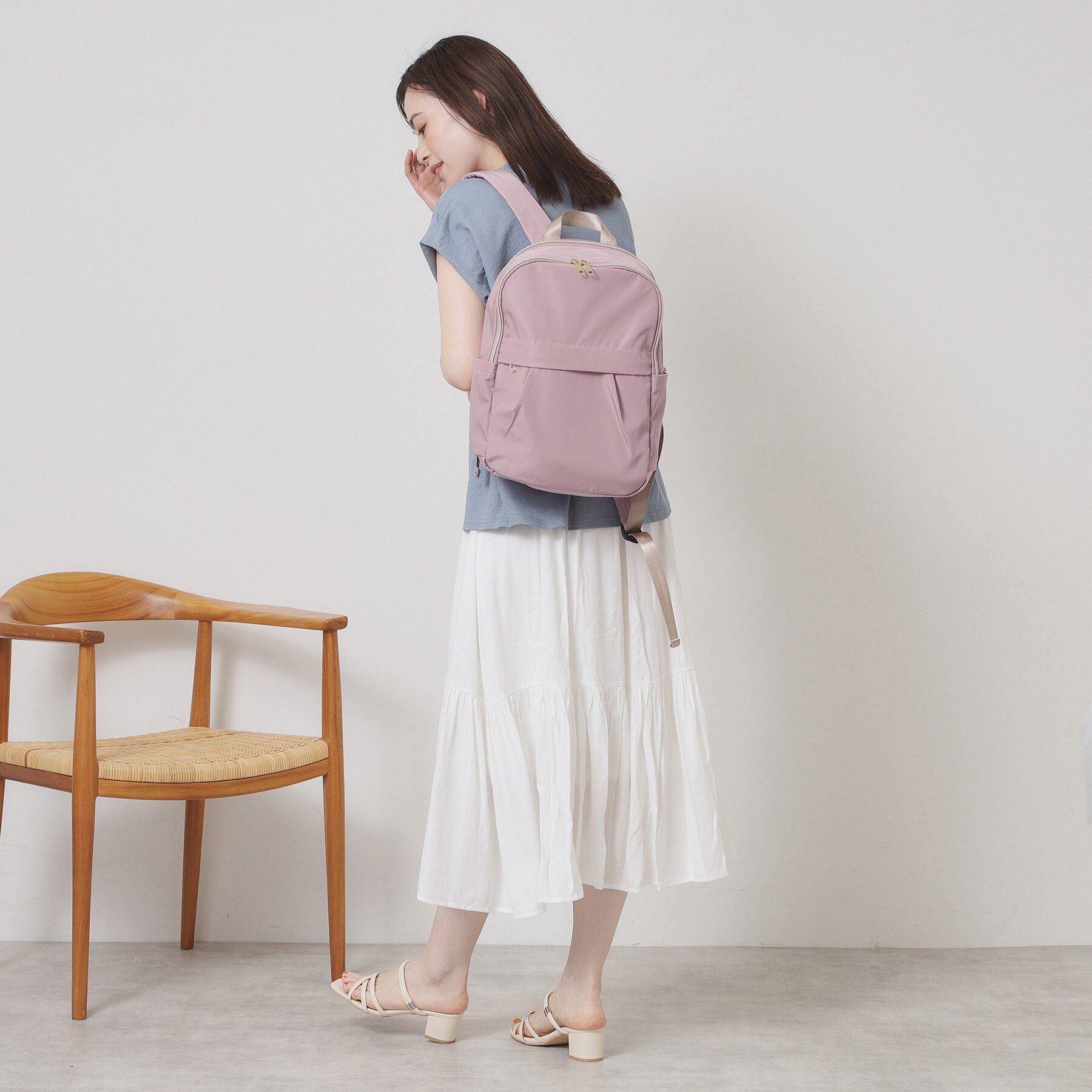 ITS&rsquo;DEMO「【A4対応／9ポケット】両面撥水リュック」|リュック|