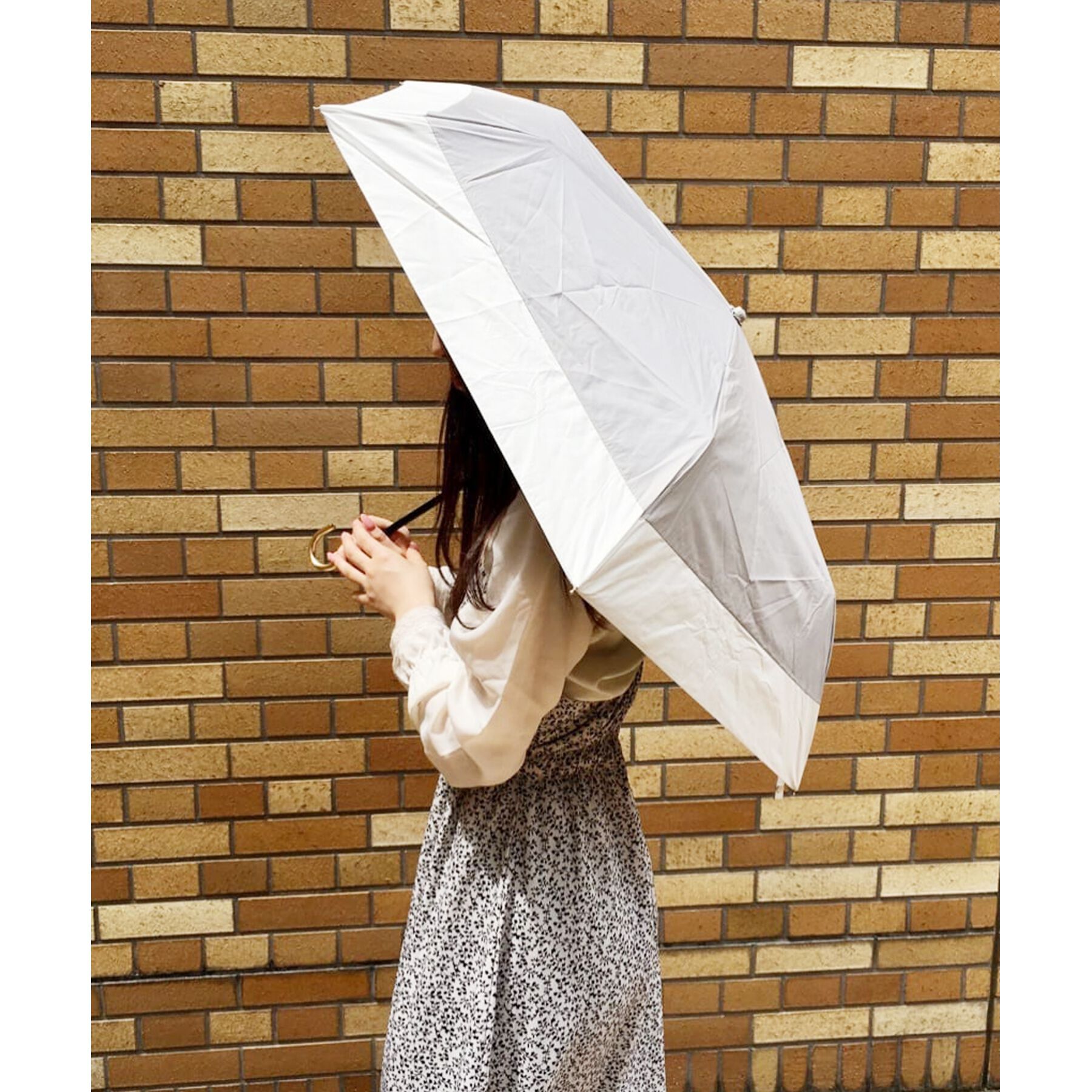 Ober Tashe「【紫外線遮蔽率90％以上/晴雨兼用/日傘/折りたたみ傘/UVカット/熱中症対策】バイカラー」|傘|