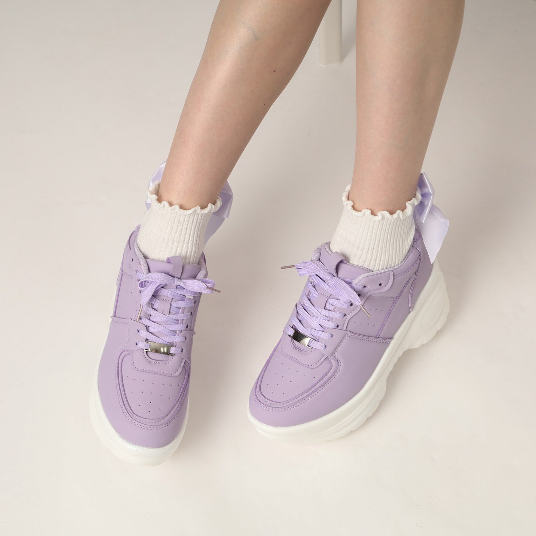 csT&P「厚底ソールレースアップ スニーカー」|スニーカー|