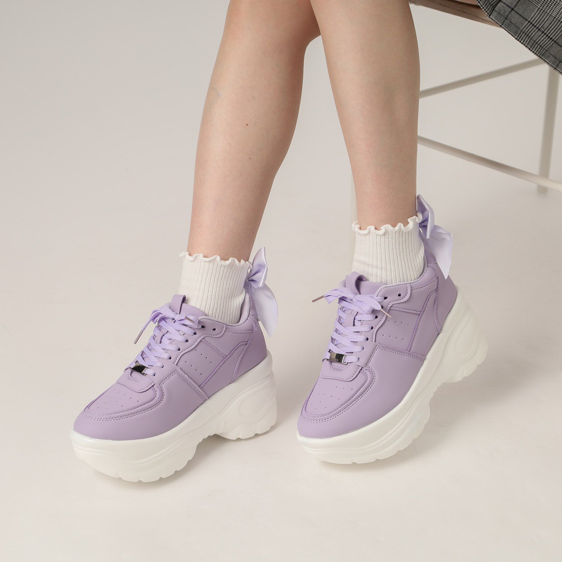 csT&P「厚底ソールレースアップ スニーカー」|スニーカー|