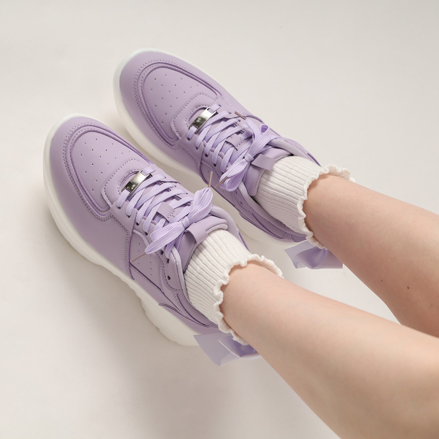 csT&P「厚底ソールレースアップ スニーカー」|スニーカー|