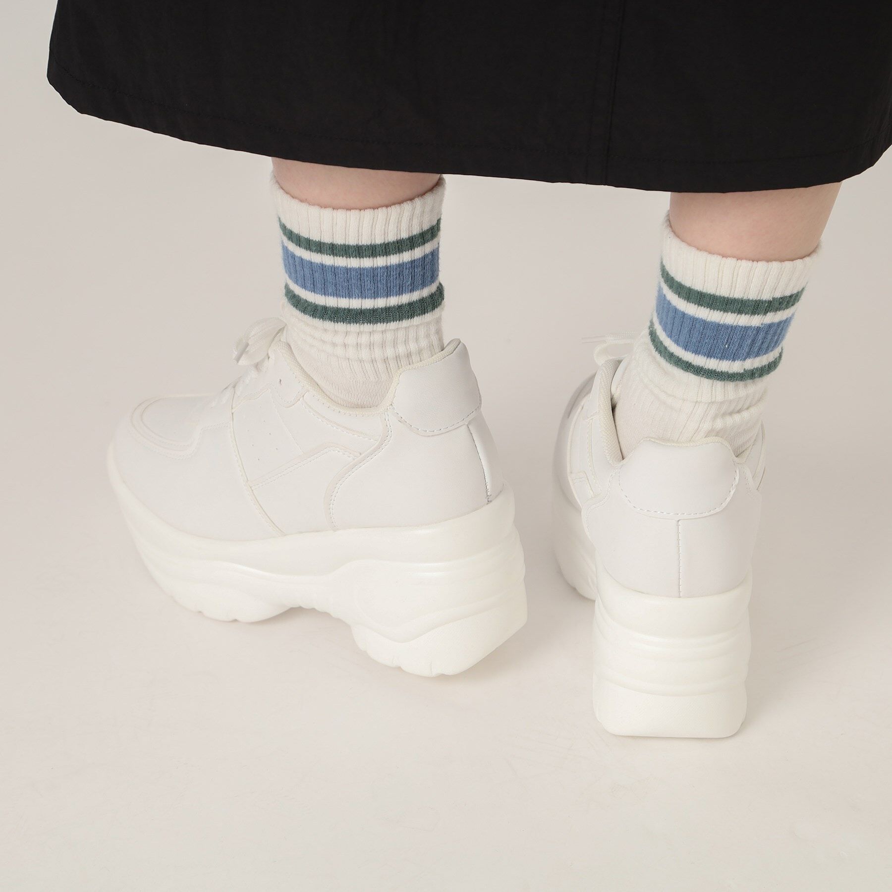 csT&P「厚底ソールレースアップ スニーカー」|スニーカー|