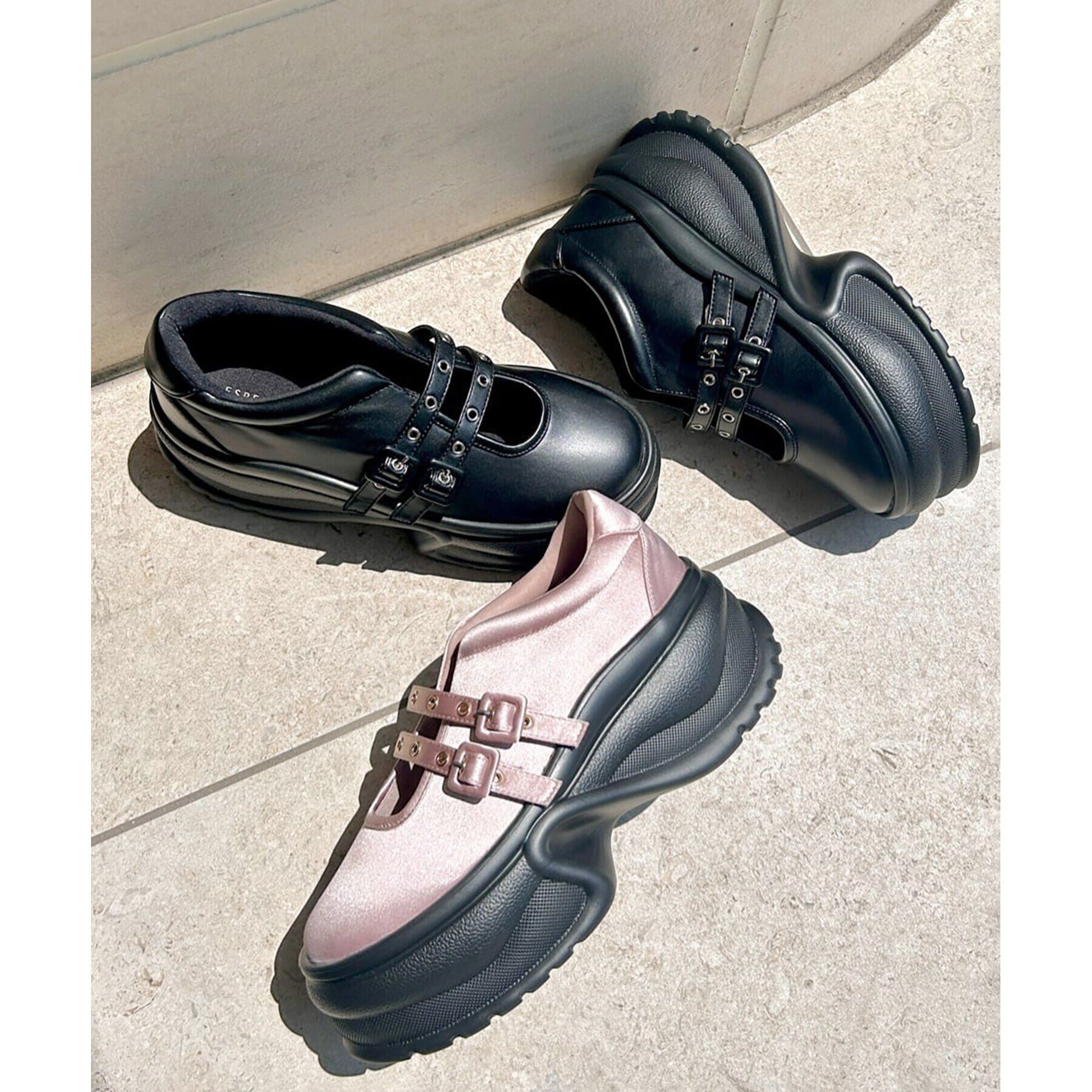 ESPERANZA「《先行予約》ダブルストラップスニーカー」|スニーカー|