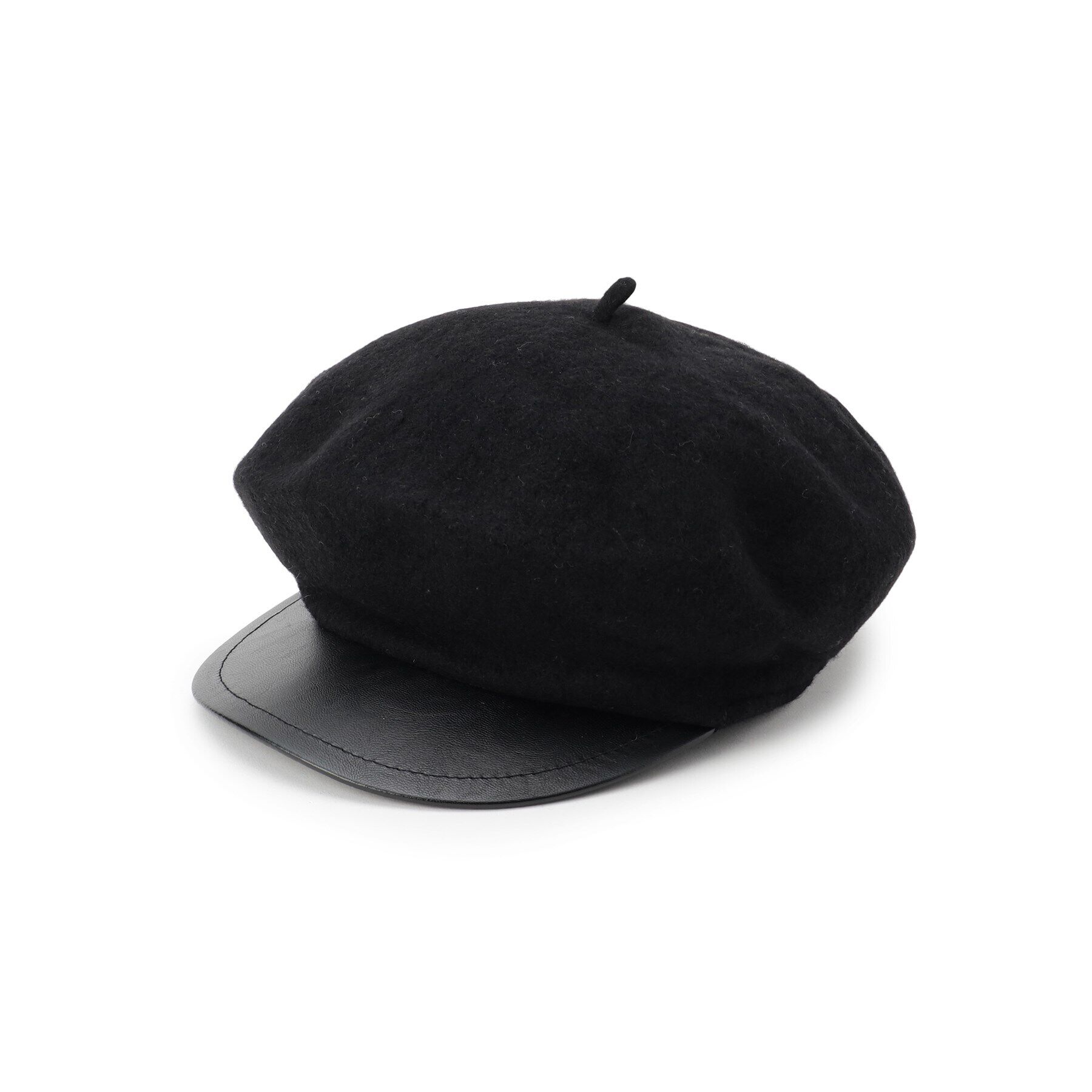 Grandedge「ベレー風キャスケット」|キャップ・キャスケット|ﾌﾞﾗｯｸ(019)