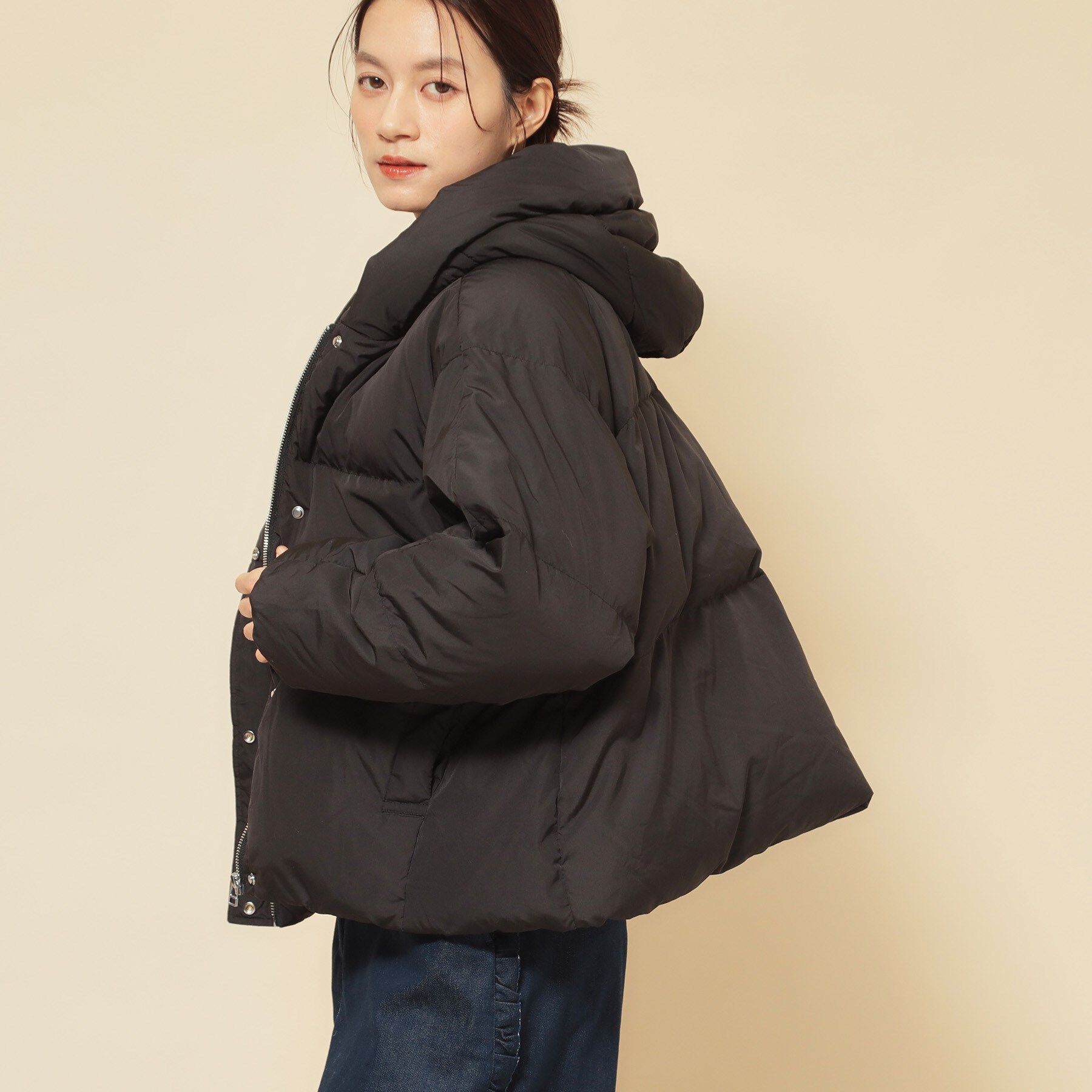 SunaUna「【プリーツレイヤードピュアダウン】」|ダウン|