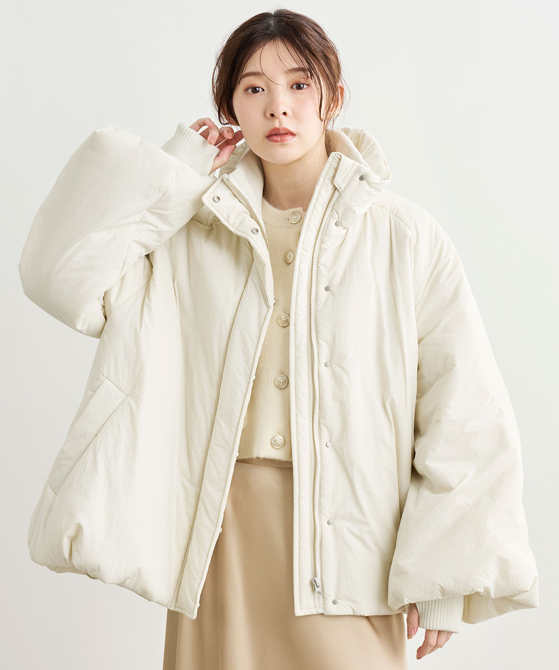 COCO DEAL「中綿ボリュームコート」|ダウン|