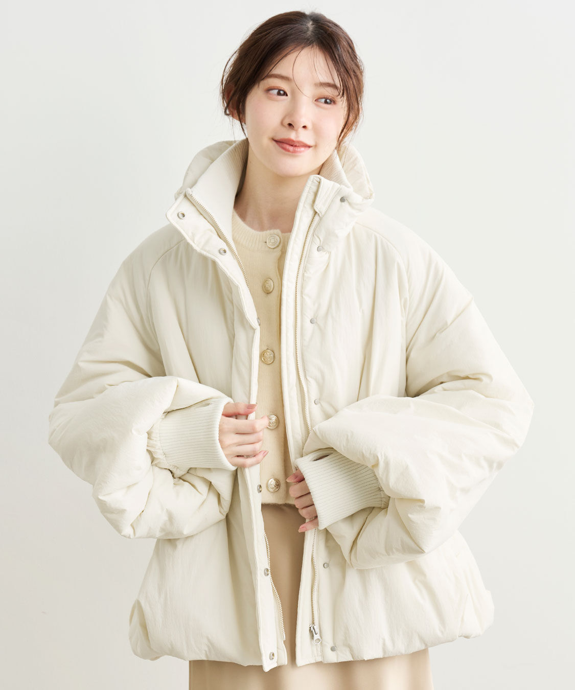 COCO DEAL「中綿ボリュームコート」|ダウン|