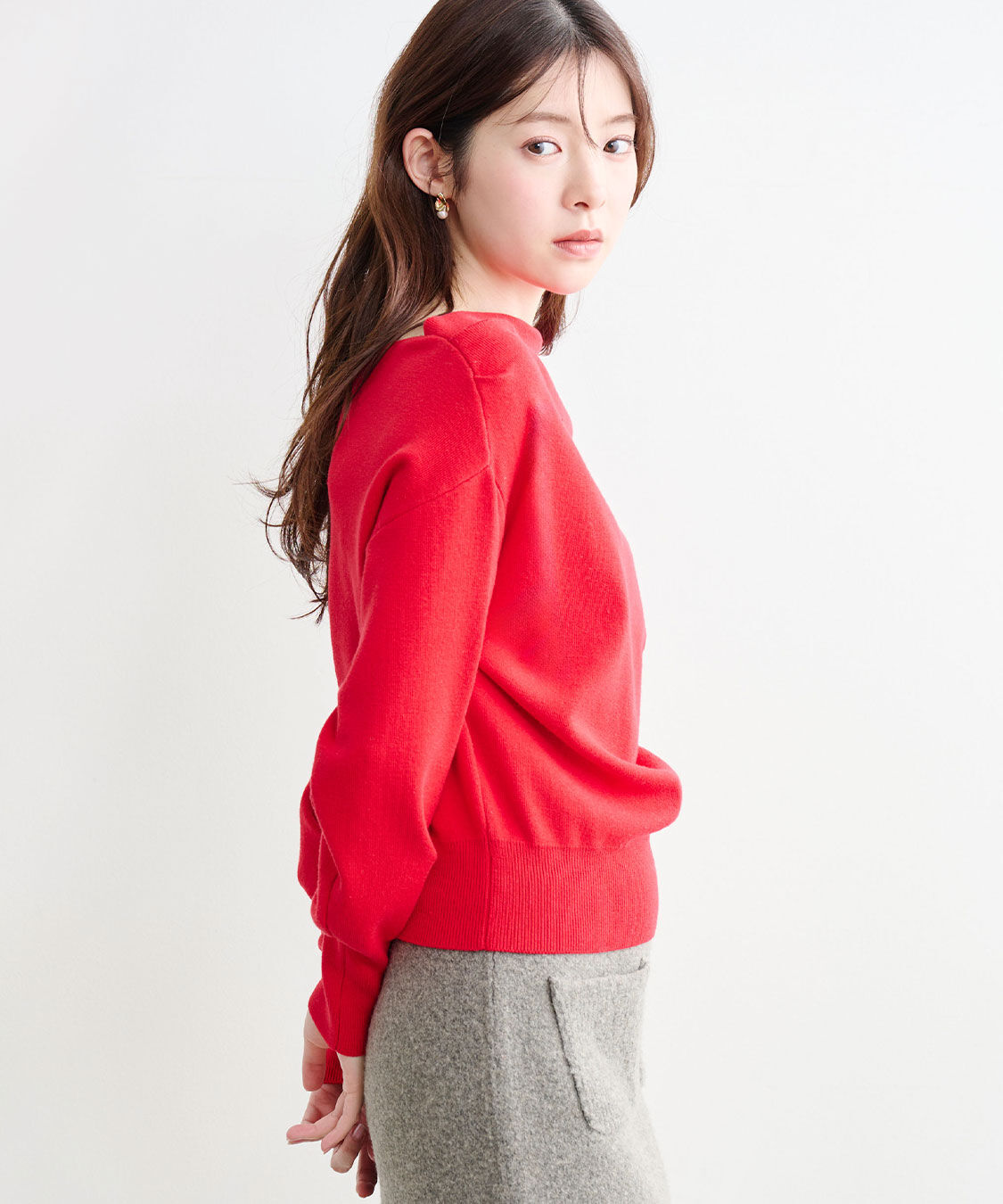 COCO DEAL「ドレープオフショルニット」|ニット・セーター|